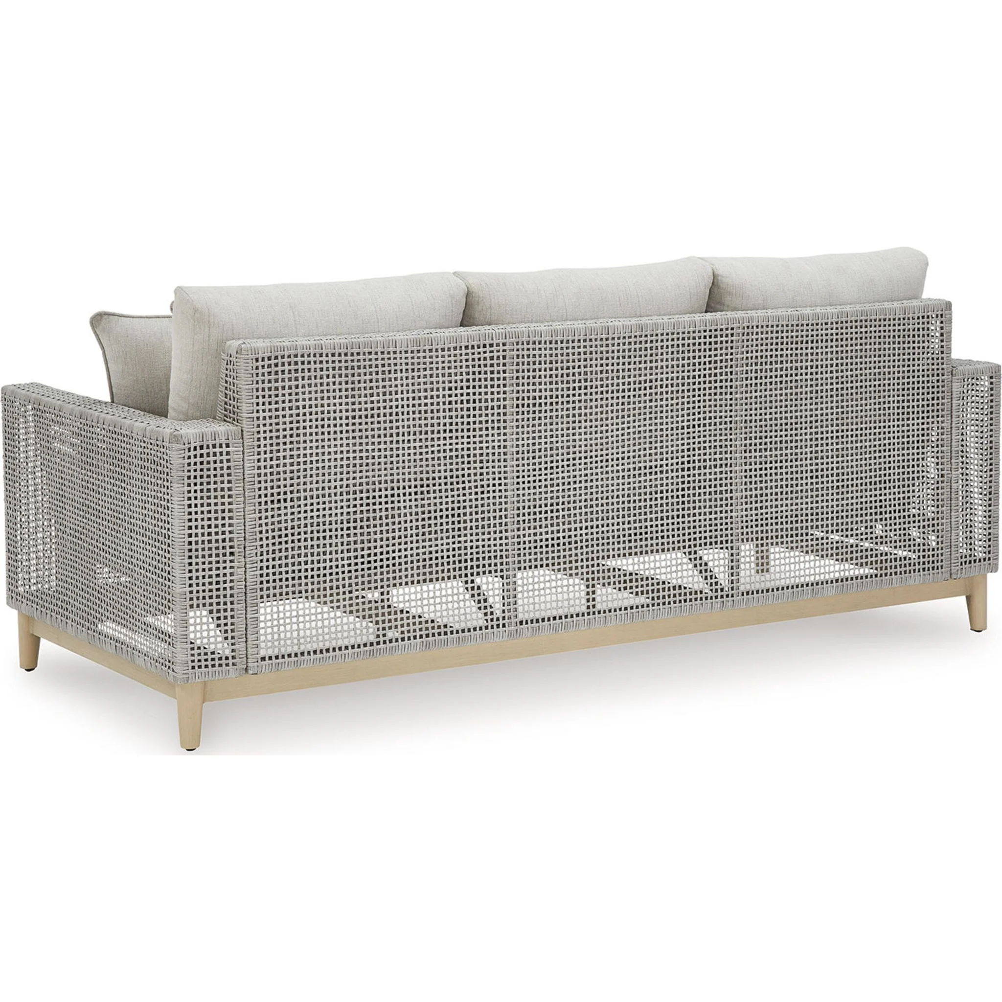 Seton Creek Outdoor Sofa with Cushion - Gray - Image 3