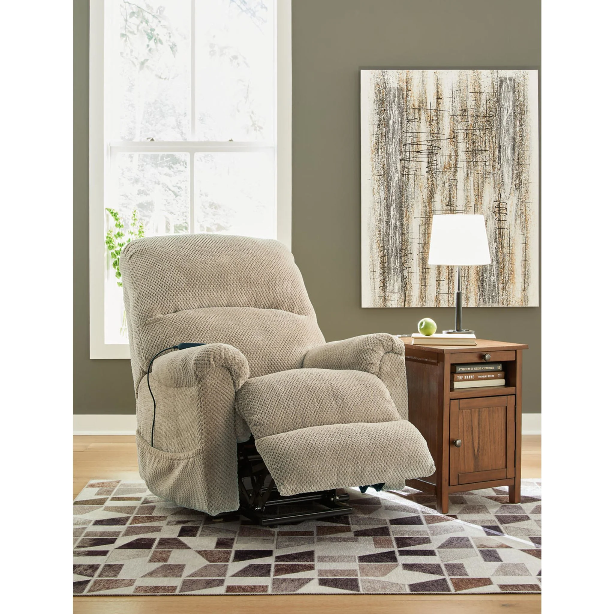 Shadowboxer Power Lift Recliner - Toast - Image 3