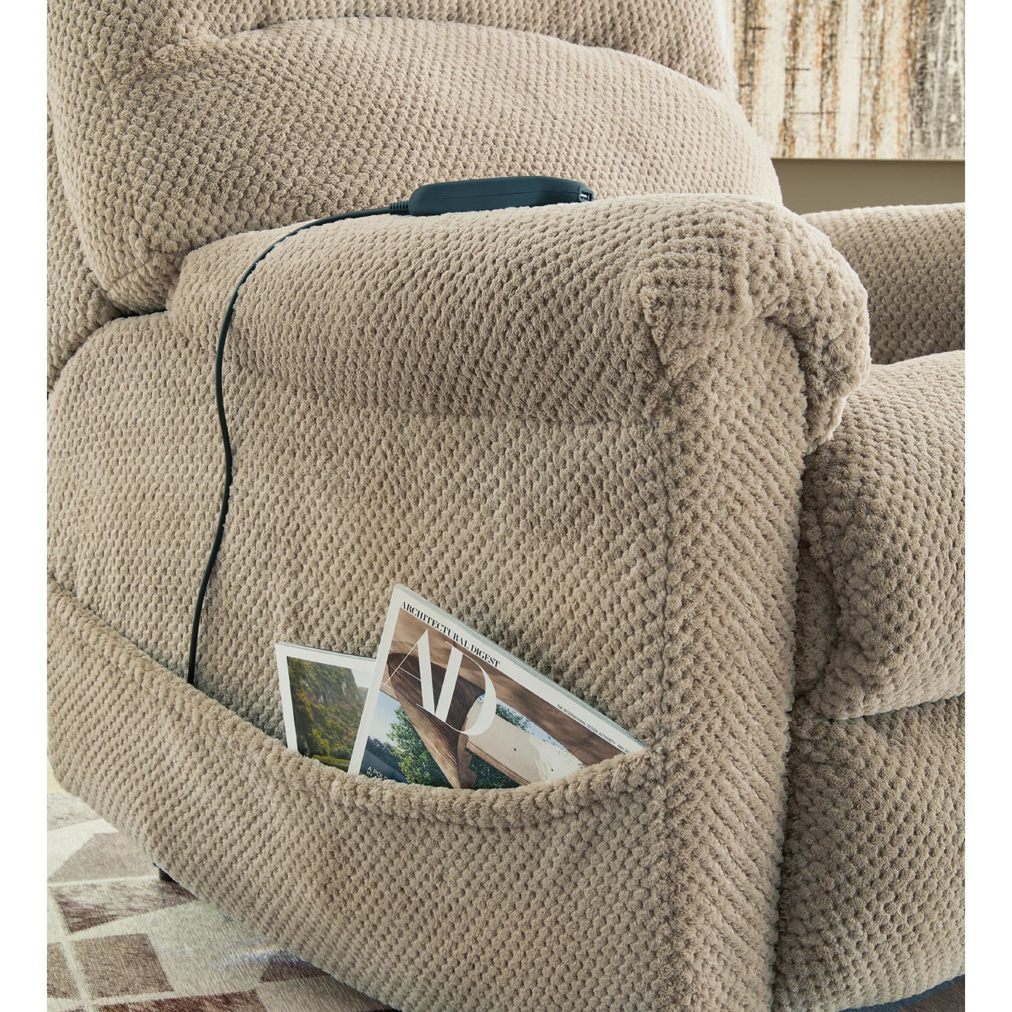 Shadowboxer Power Lift Recliner - Toast - Image 9