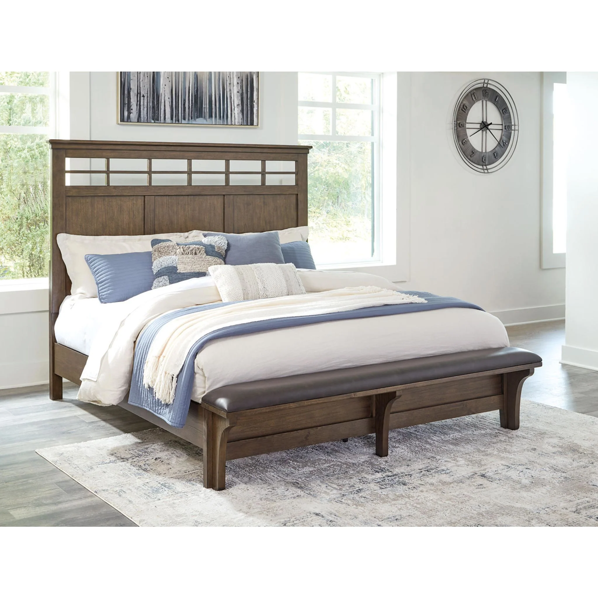 Shawbeck Panel Bed - Dark Brown - Image 10