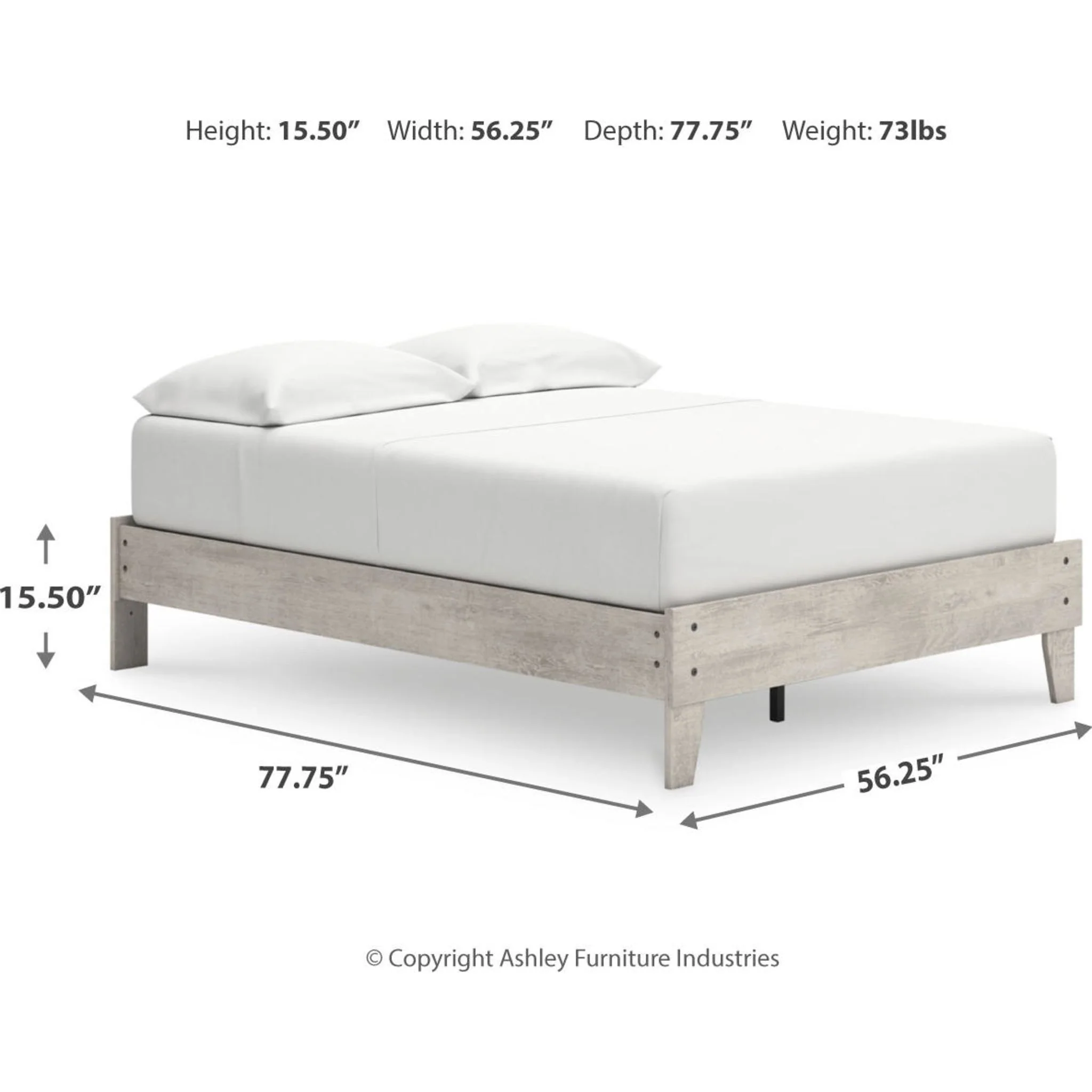 Shawburn Full Platform Bed - Gray - Image 9