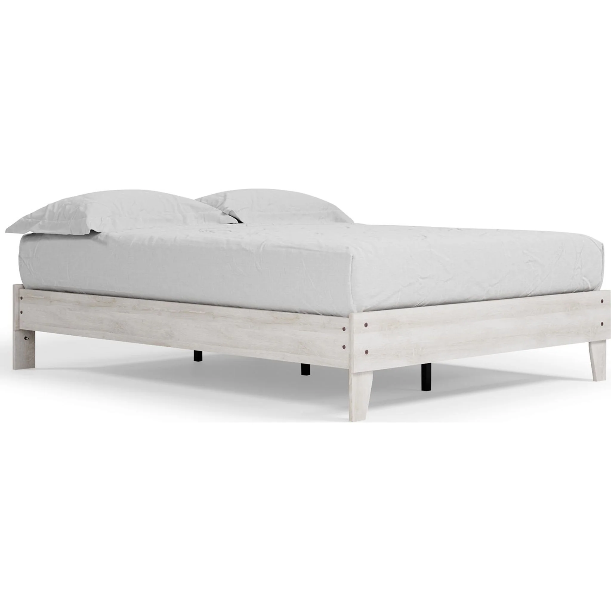 Shawburn Queen Platform Bed - Whitewash