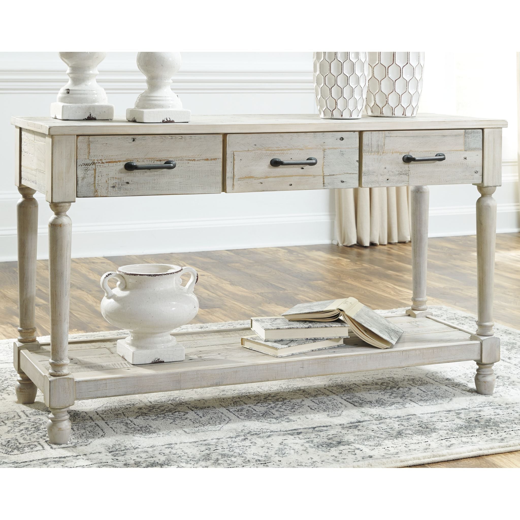 Shawnalore Sofa Table - Whitewash - Image 2