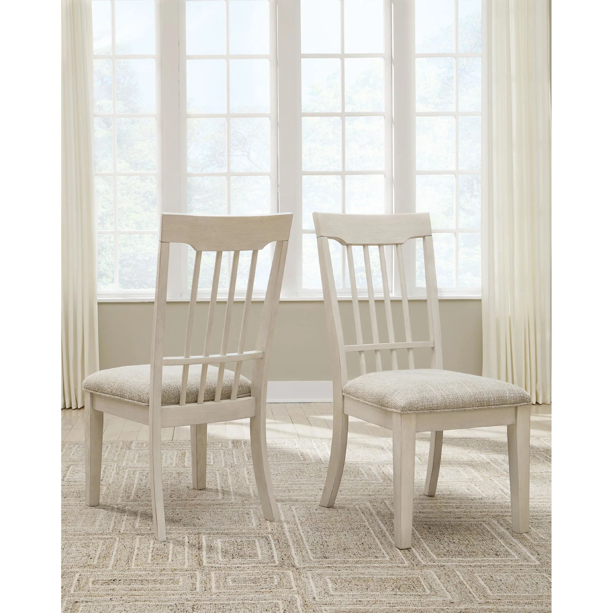 Shaybrock Dining Chair - Antique White/Brown - (D683-02) - Image 2