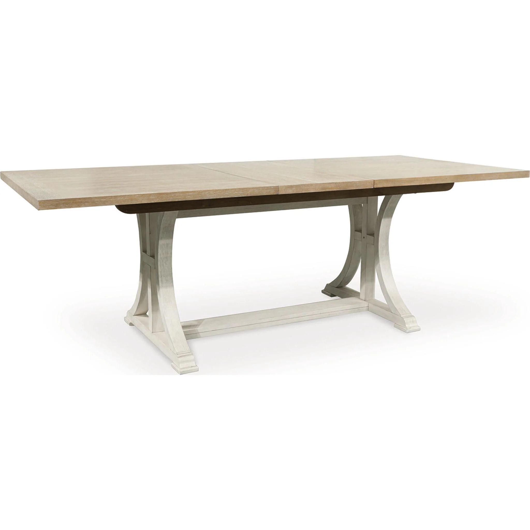 Shaybrock Dining Extension Table - Antique White/Brown - (D683-35)