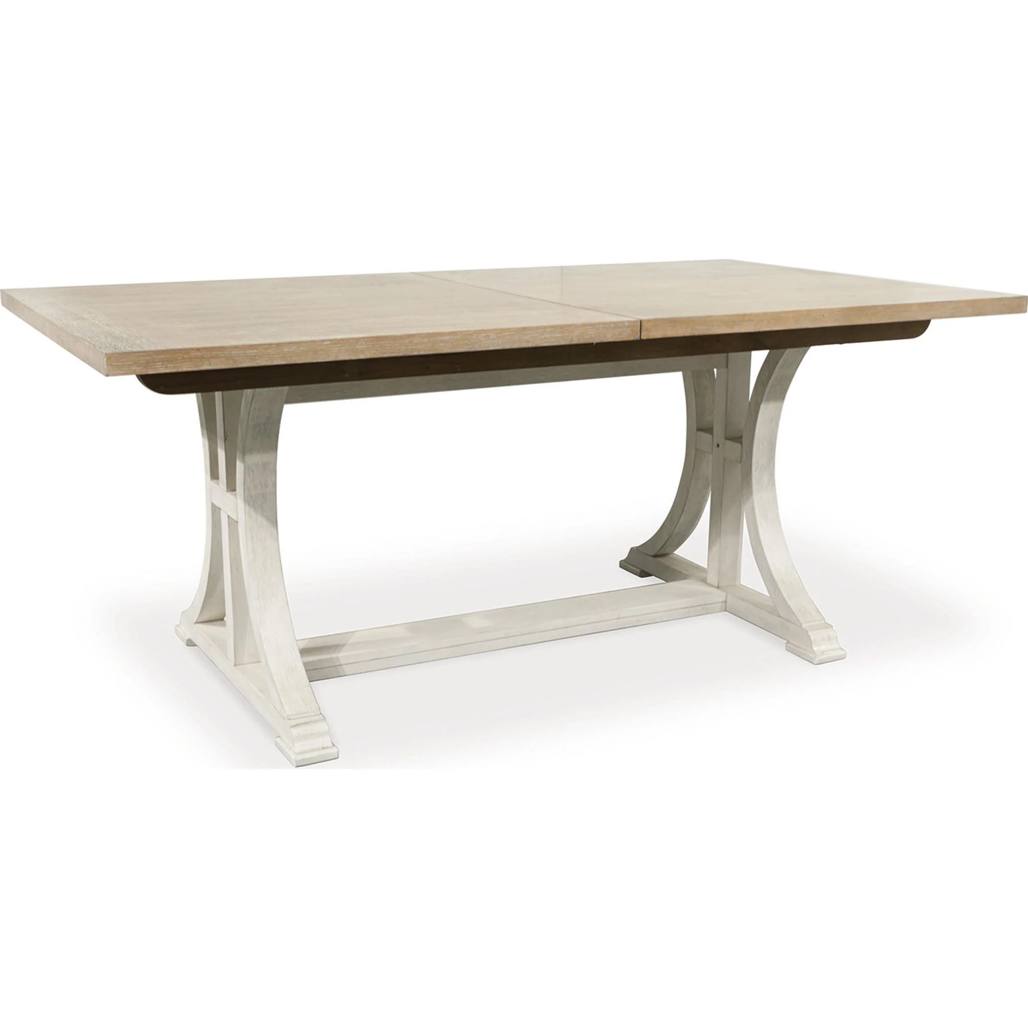 Shaybrock Dining Extension Table - Antique White/Brown - (D683-35) - Image 3