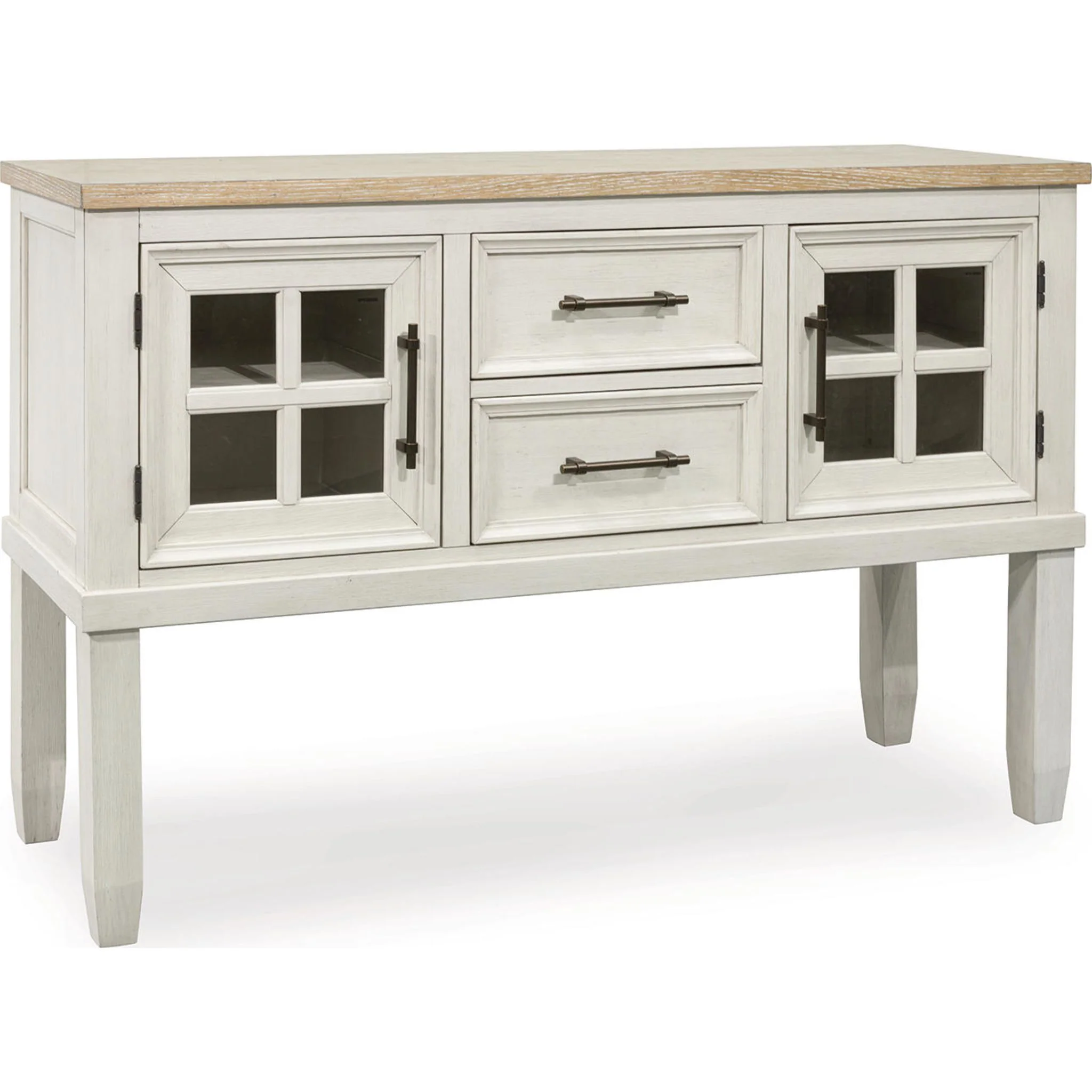 Shaybrock Dining Server - Antique White/Brown - (D683-60)