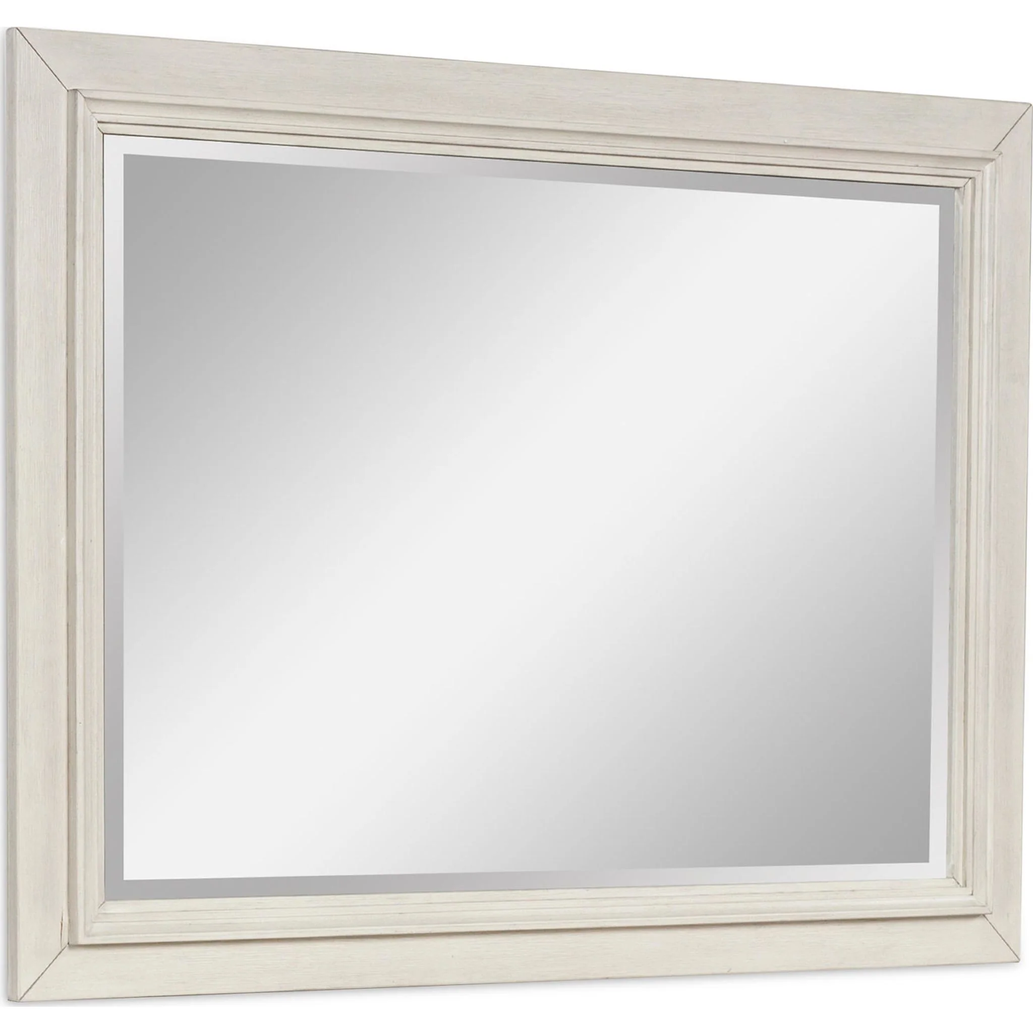 Shaybrock Mirror - Antique White/Brown