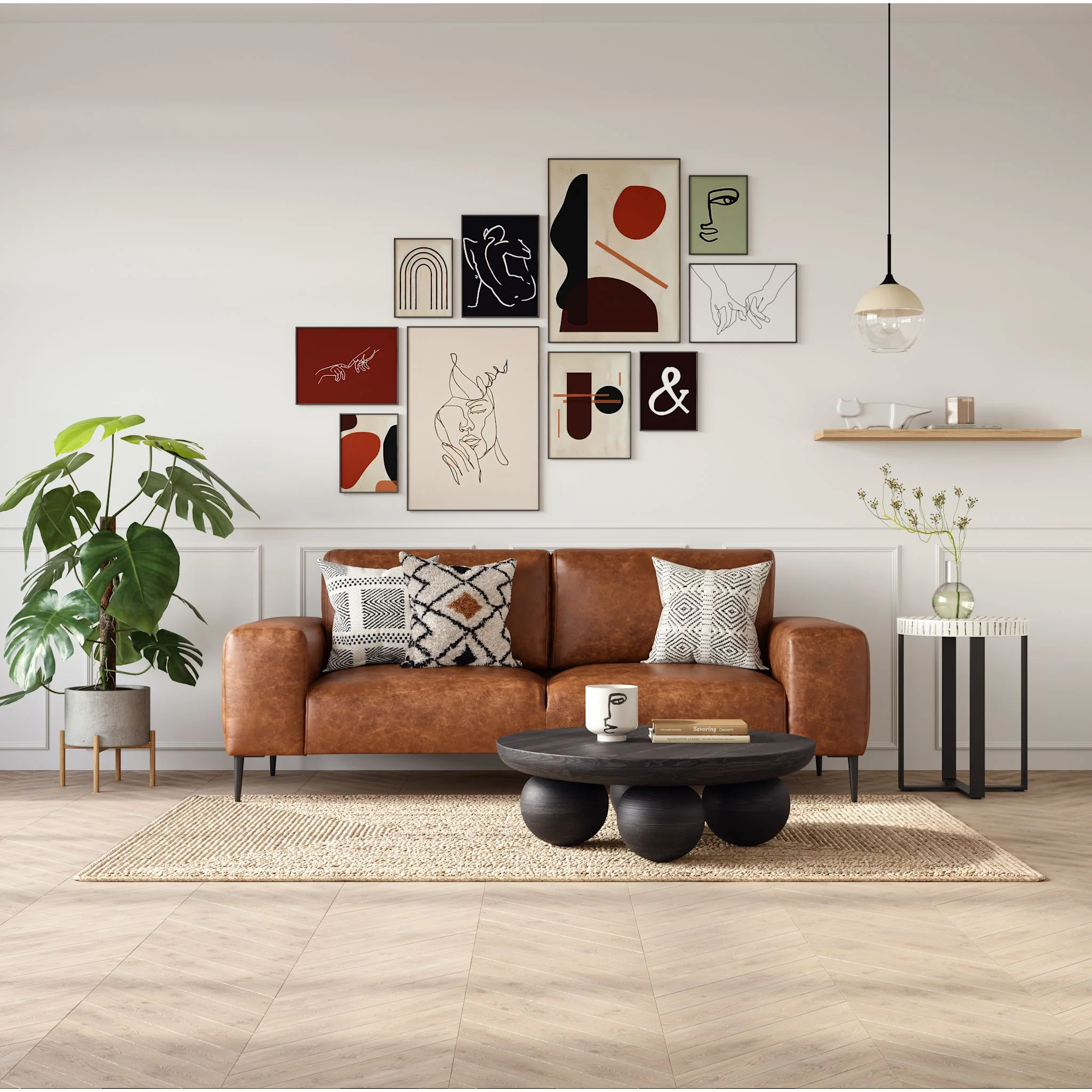 Shonda Sofa - Rustic Light Brown - Image 2
