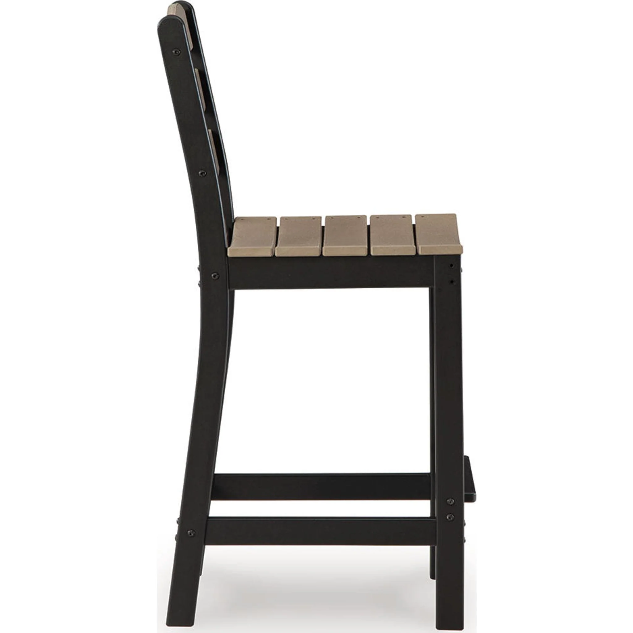Shoreline Beach 3 Piece Outdoor Bar Set - Black/Beige - Image 10