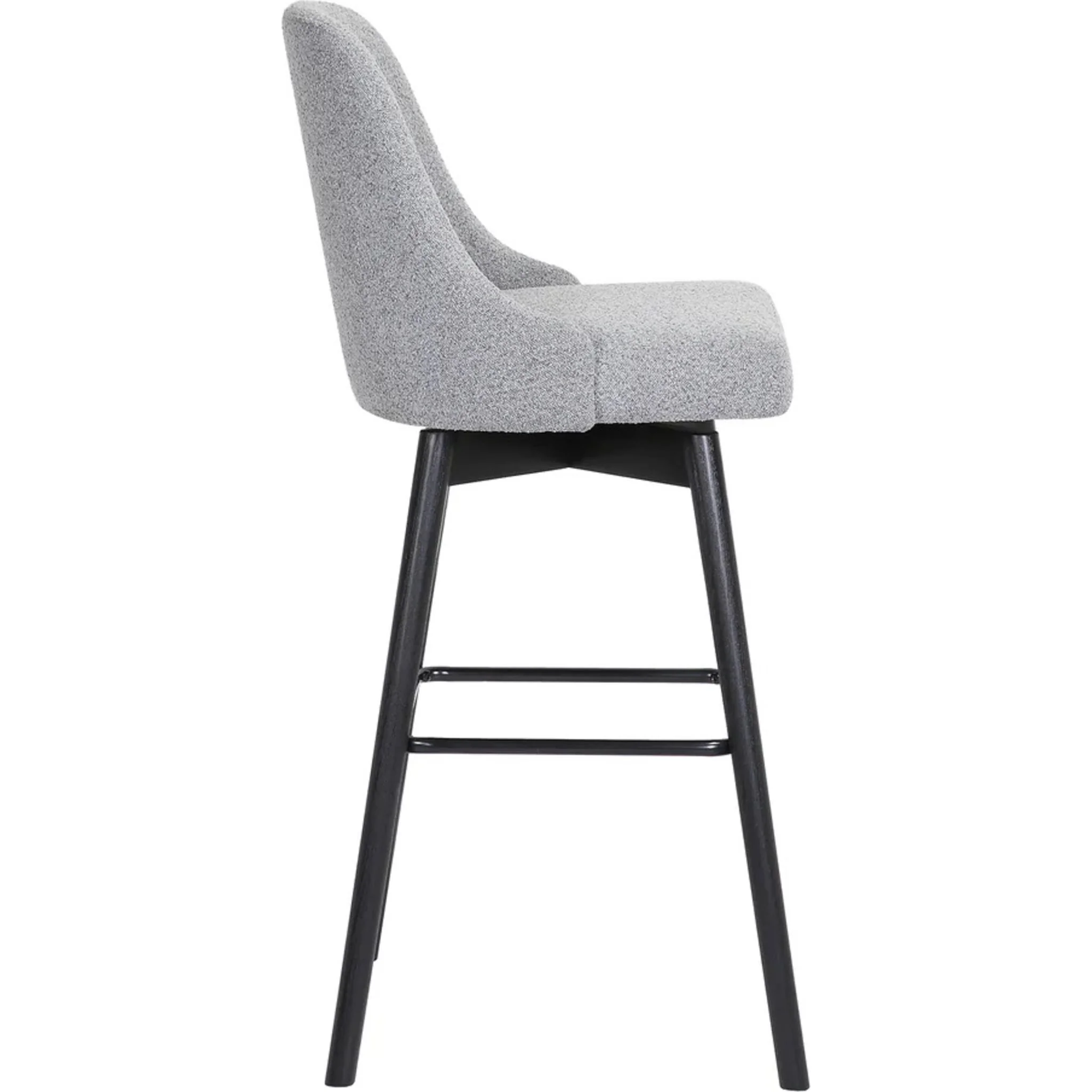 Sicily Counter Height Stool - Grey/Black - (LCSIBABLKGRYF26) - Image 4