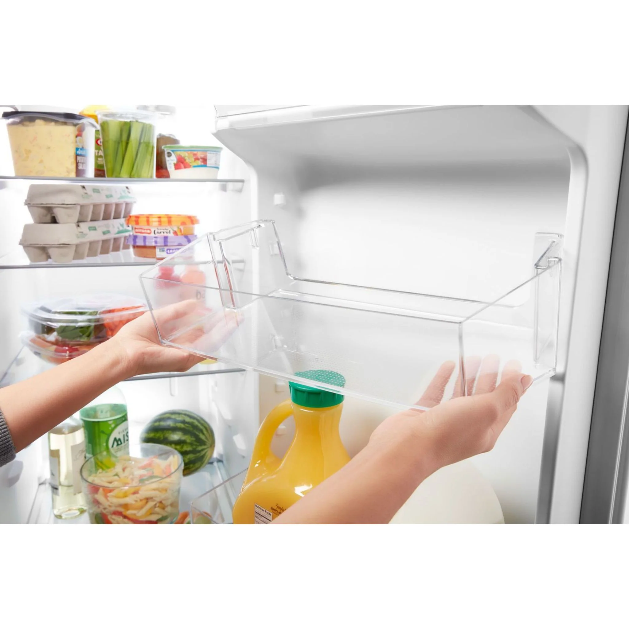 Whirlpool 33-inch Wide Side-by-Side Refrigerator - 21 cu. ft. -White (WRS331SDHW) - Image 11