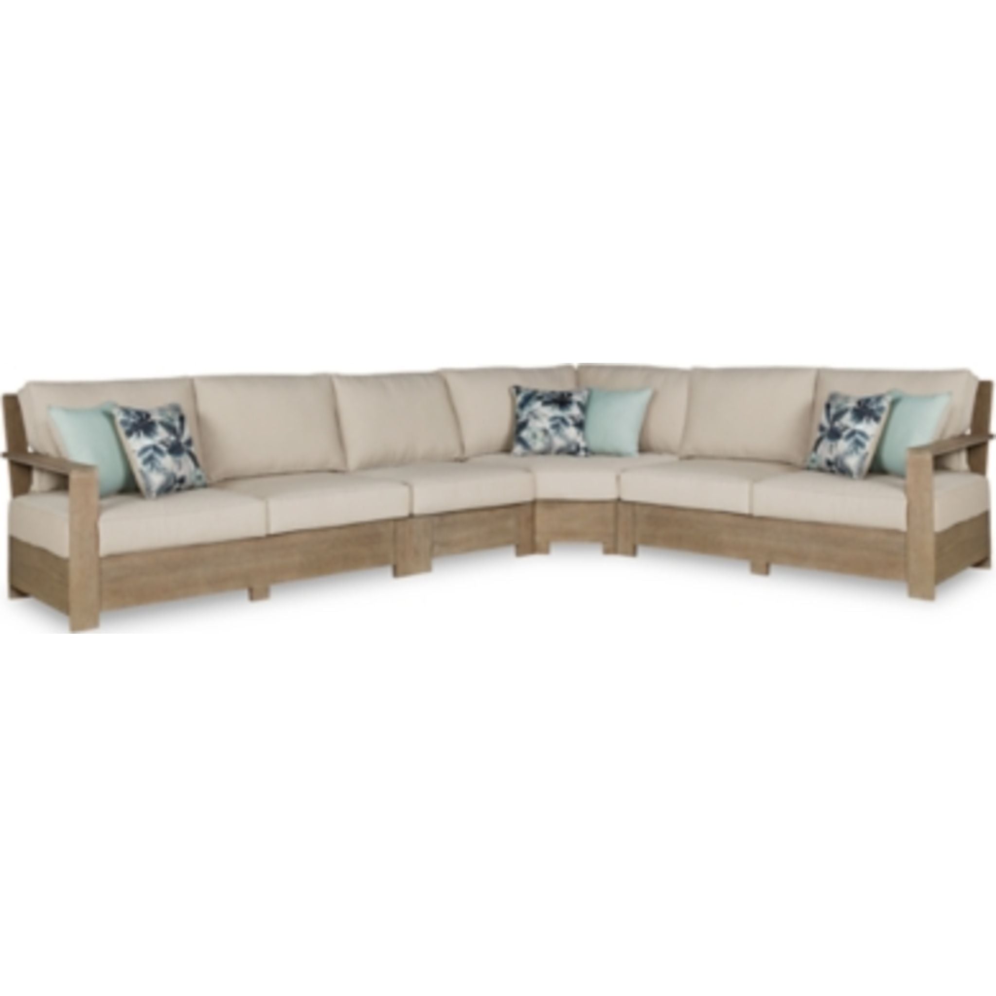 Silo Point 4 Piece Outdoor Sectional - Brown
