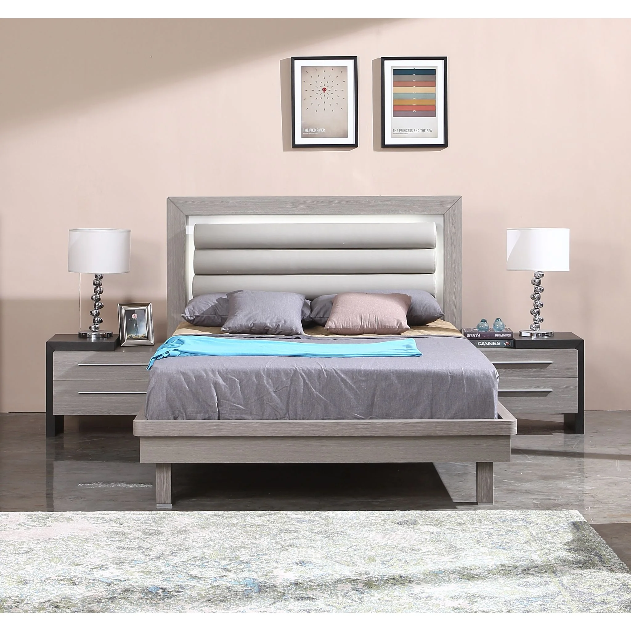 Silverado Left Nightstand - Grey - Image 3