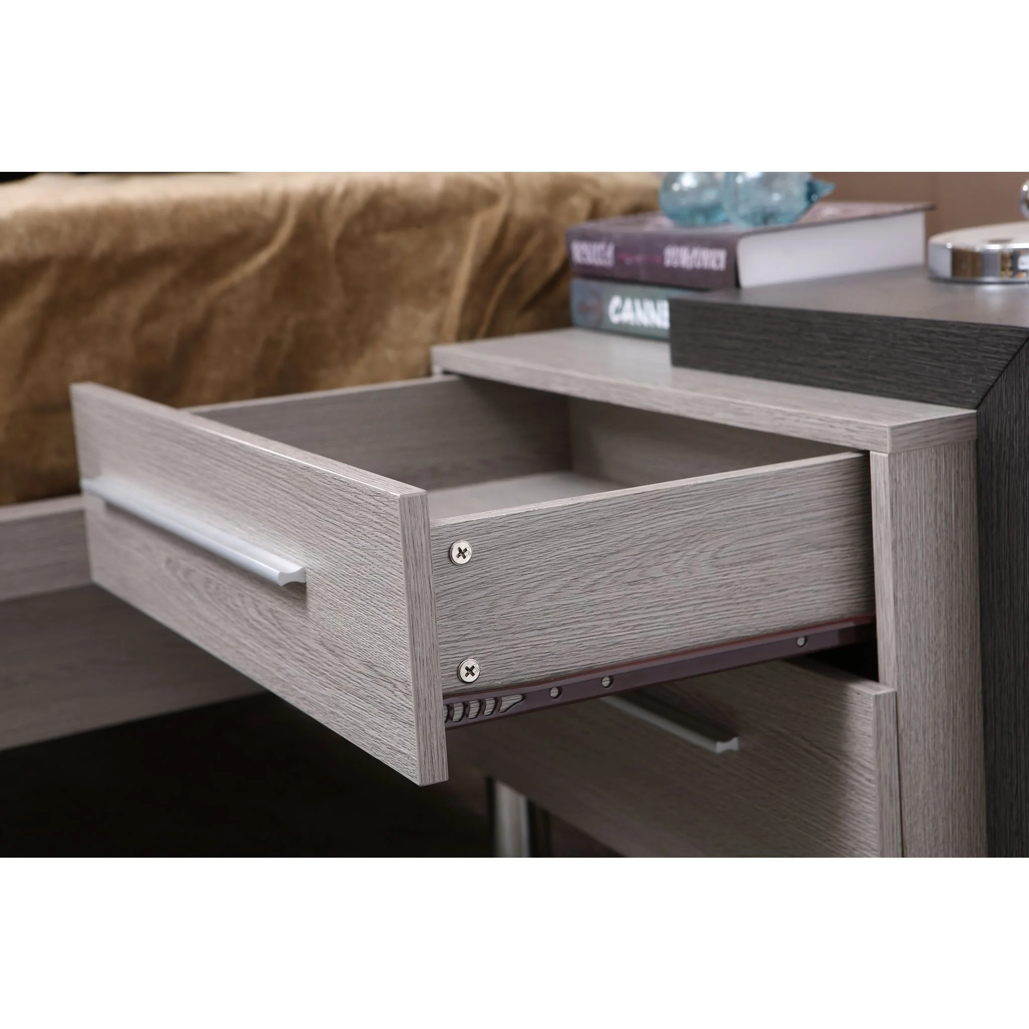 Silverado Right Nightstand - Grey - Image 5