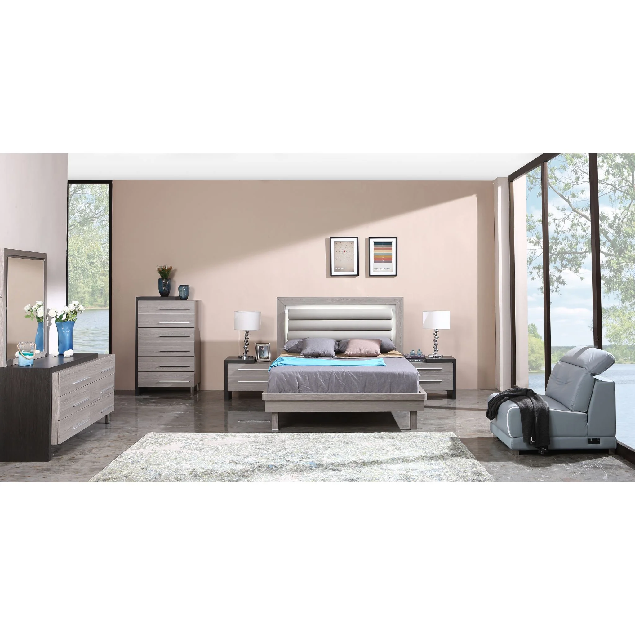 Silverado Platform Bedroom - Grey - Image 6