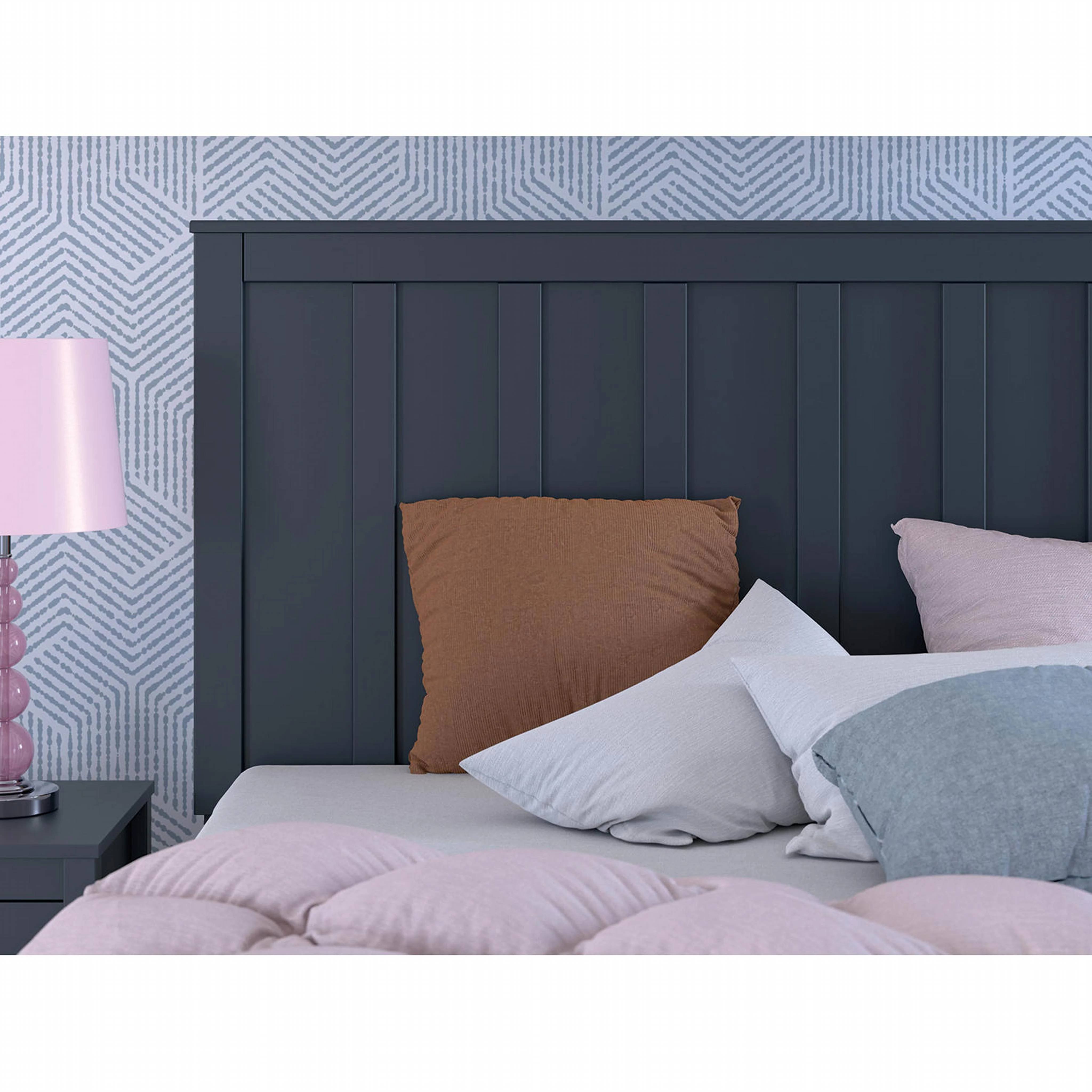 Simmenfort Panel Headboard - Navy Blue - Image 9