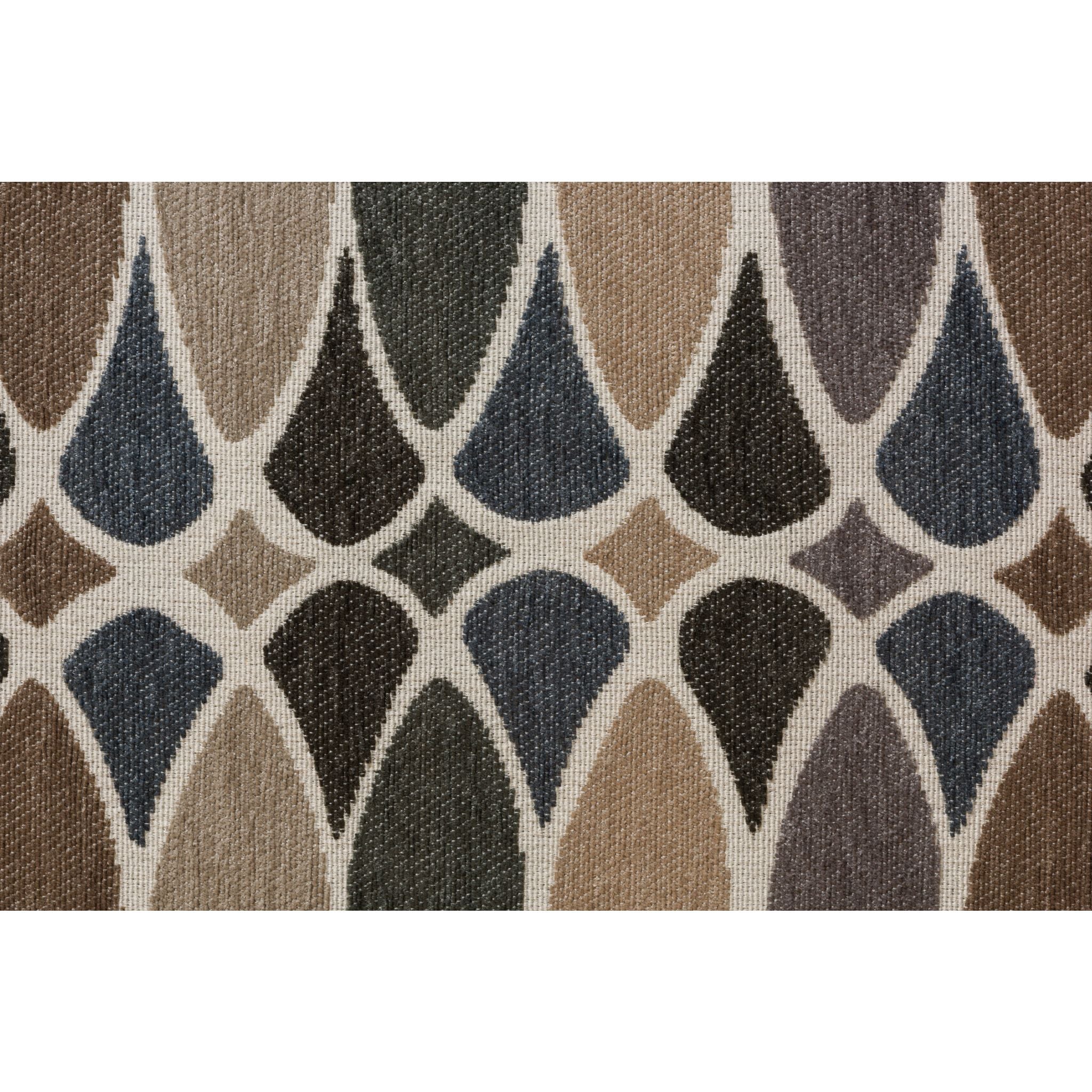 Skye Ottoman - Deco Shapes Shale - Image 4