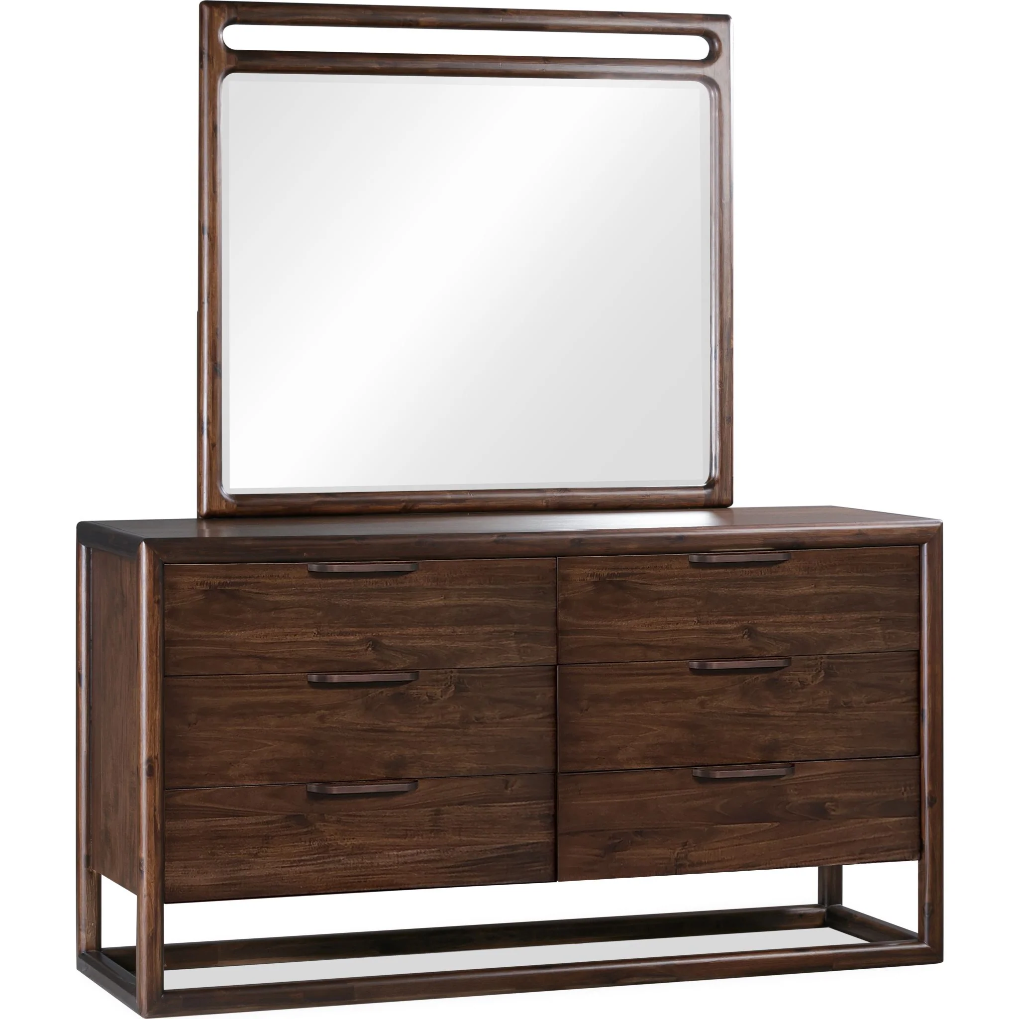 Sol 6 Piece Full Platform Bedroom - Brown Spice - Image 3