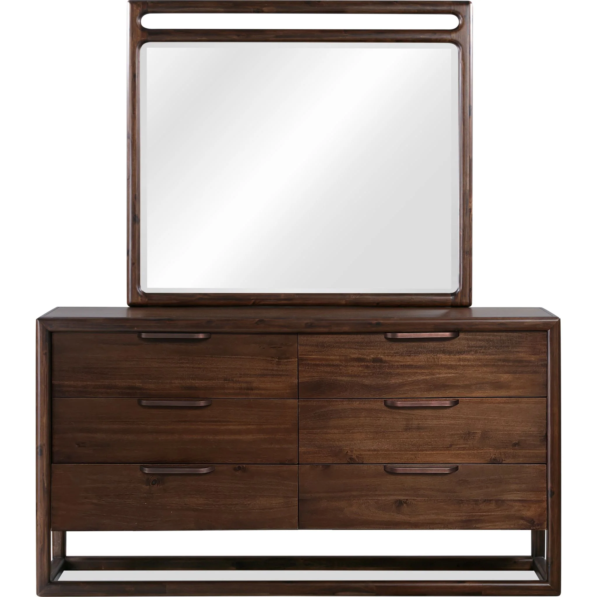 Sol Dresser and Mirror - Brown Spice - Image 3
