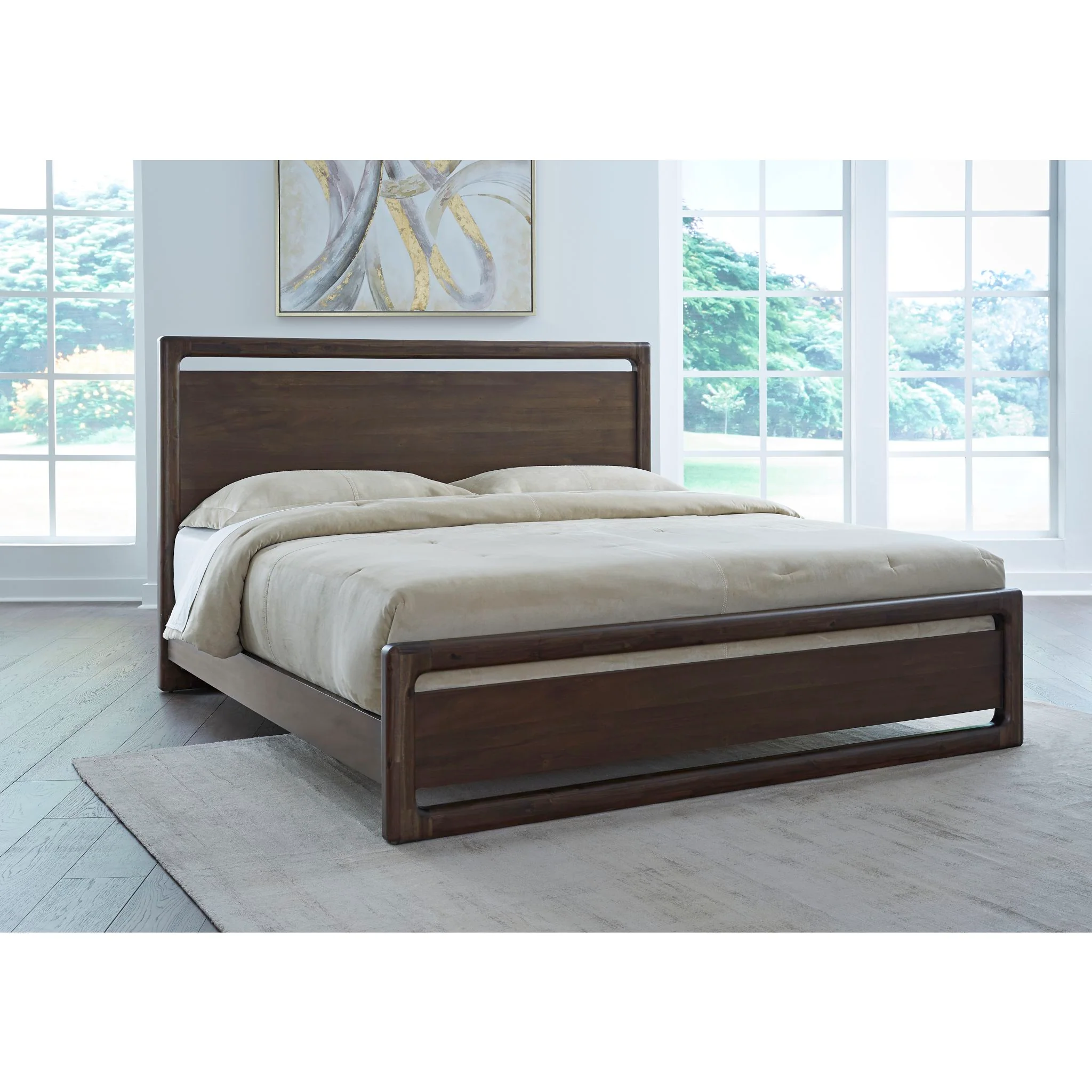 Sol Full Platform Bed - Brown Spice - Image 2