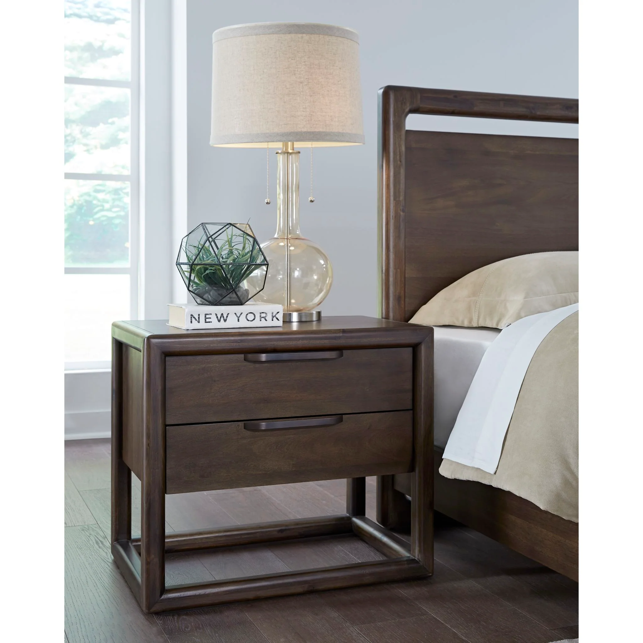 Sol Nightstand - Brown Spice - Image 2
