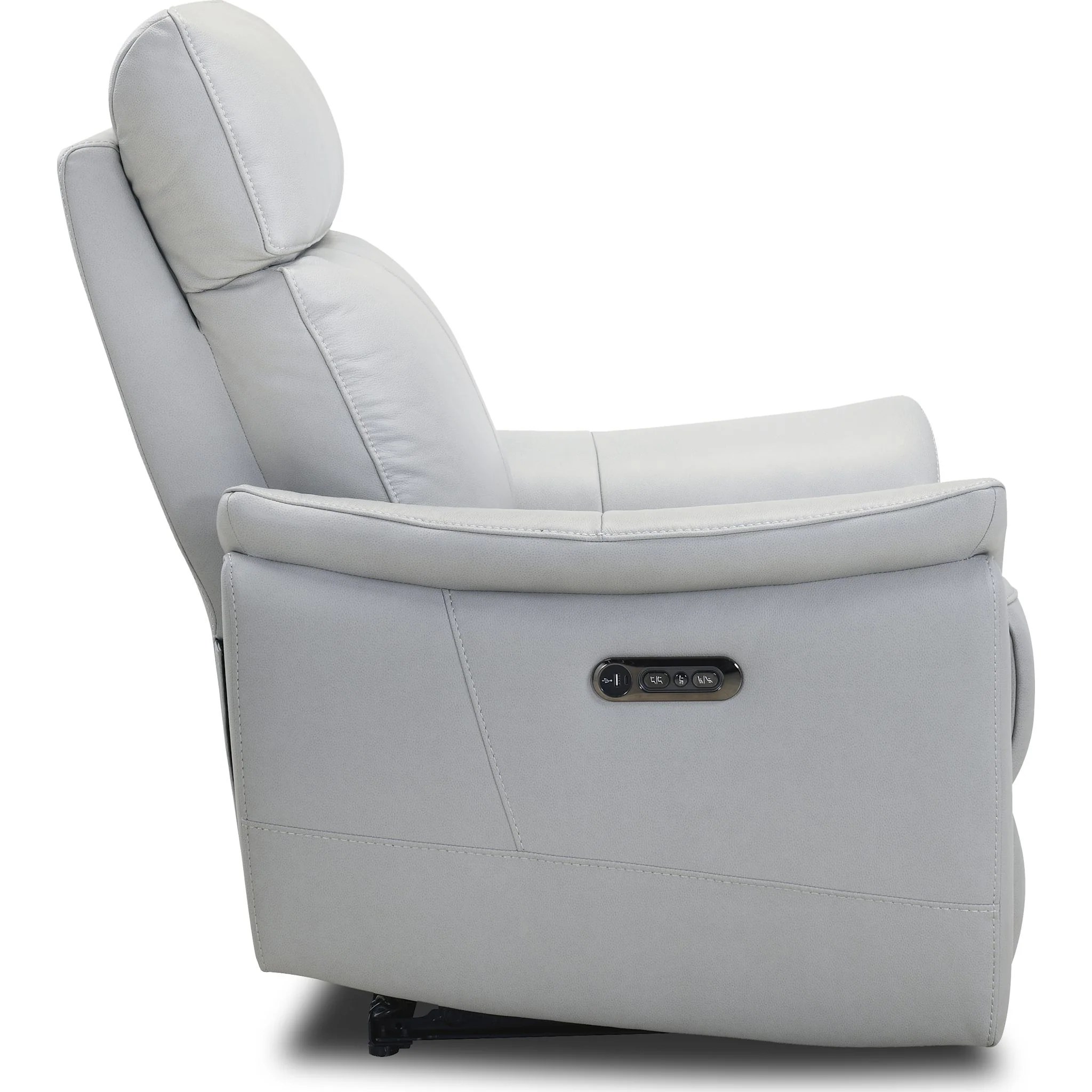 Solace Power Recliner w/Power Headrest - Ranger Dove Grey - Image 4