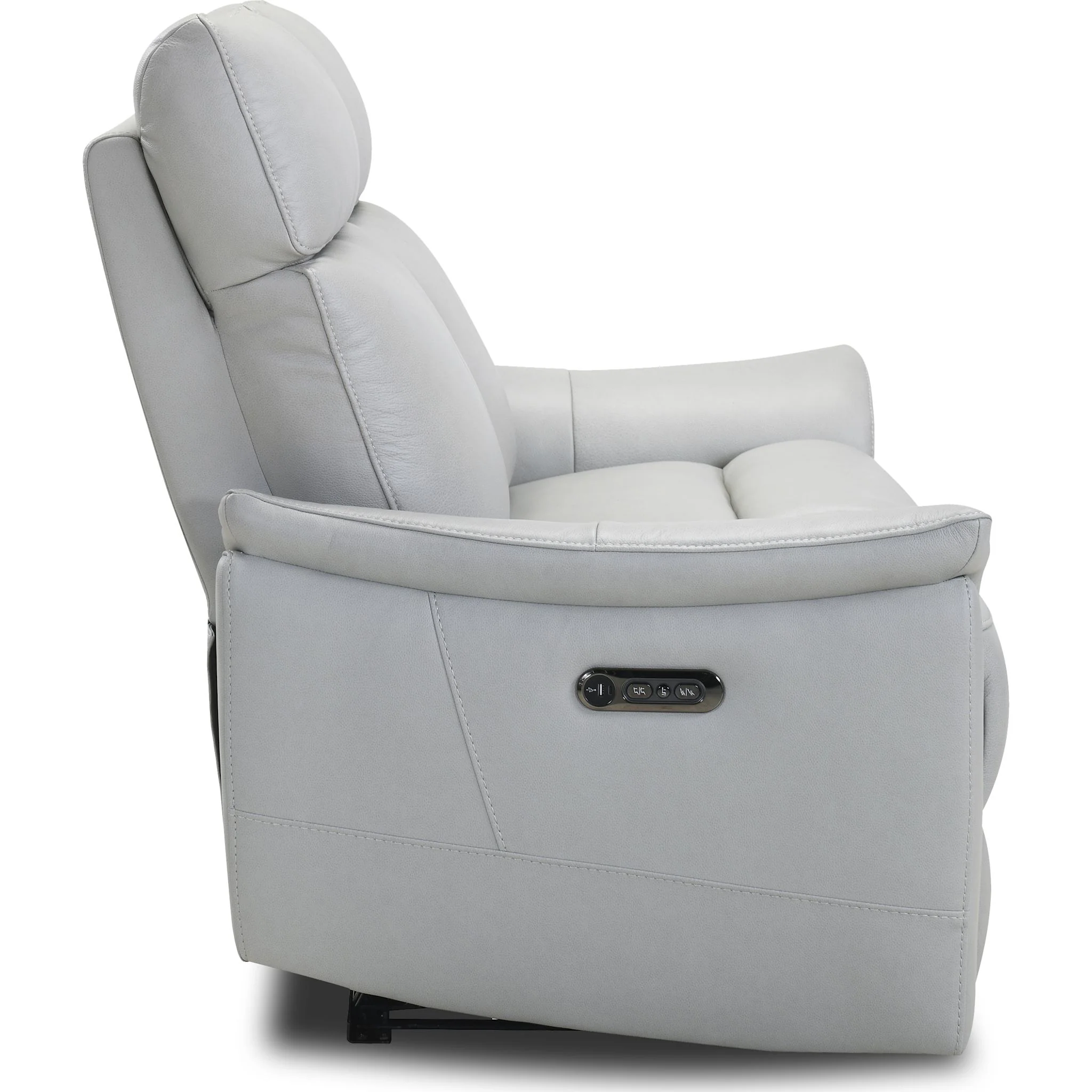 Solace Power Reclining Loveseat With Power Headrest - Ranger Dove Grey - Image 4
