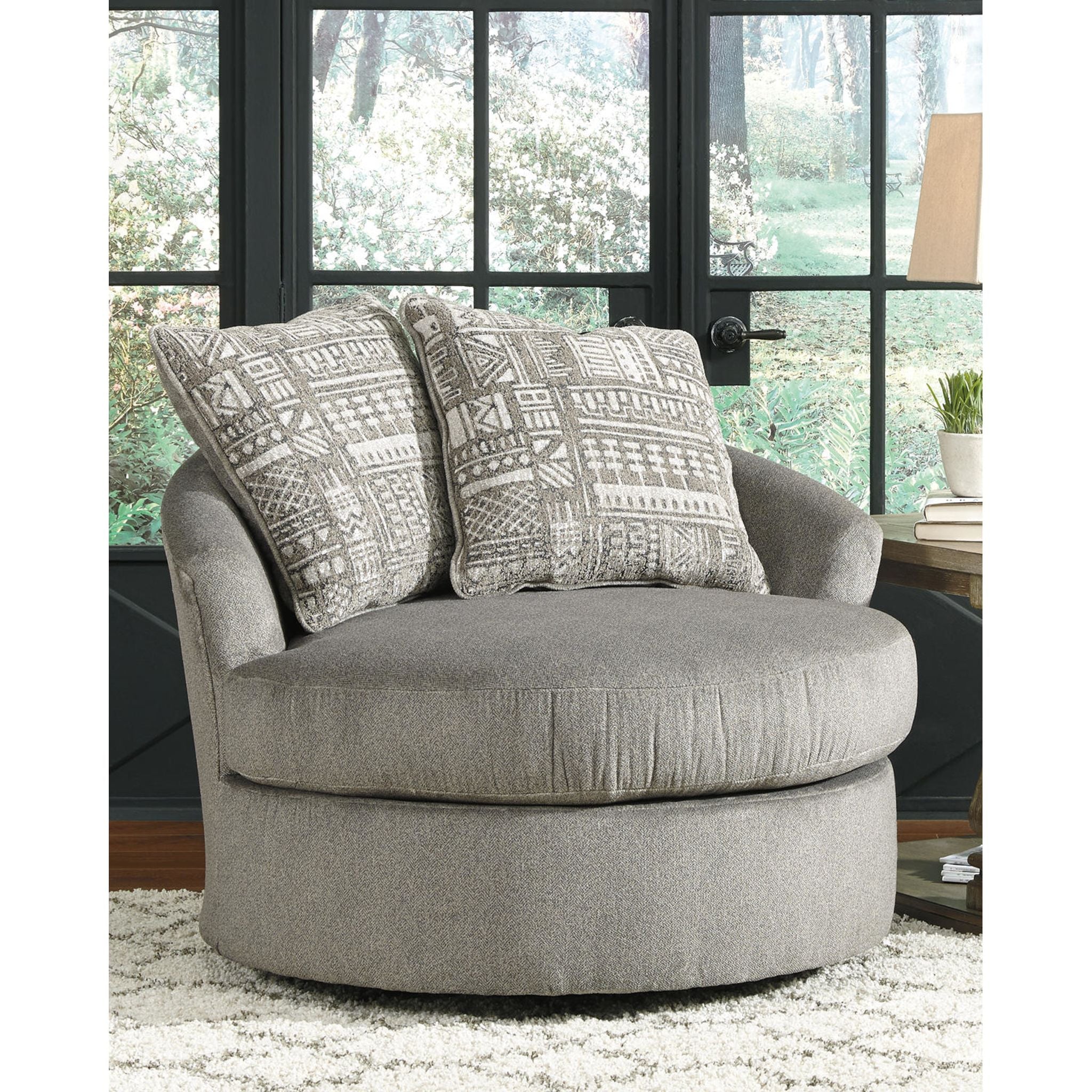 Soletren Swivel Chair - Ash - Image 11