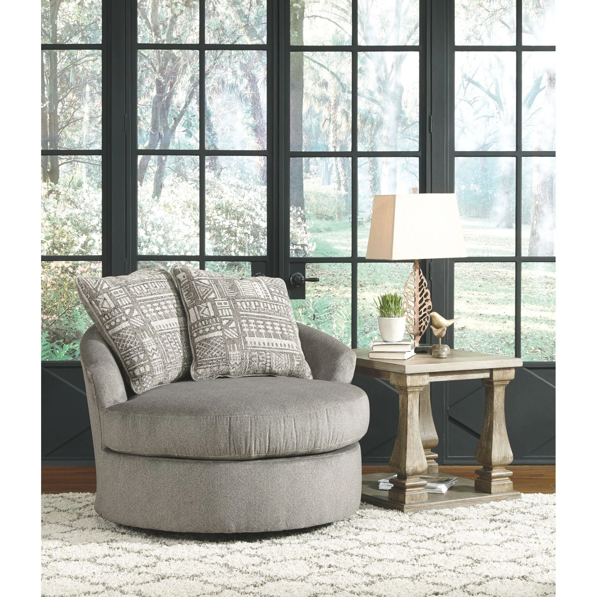 Soletren Swivel Chair - Ash - Image 2