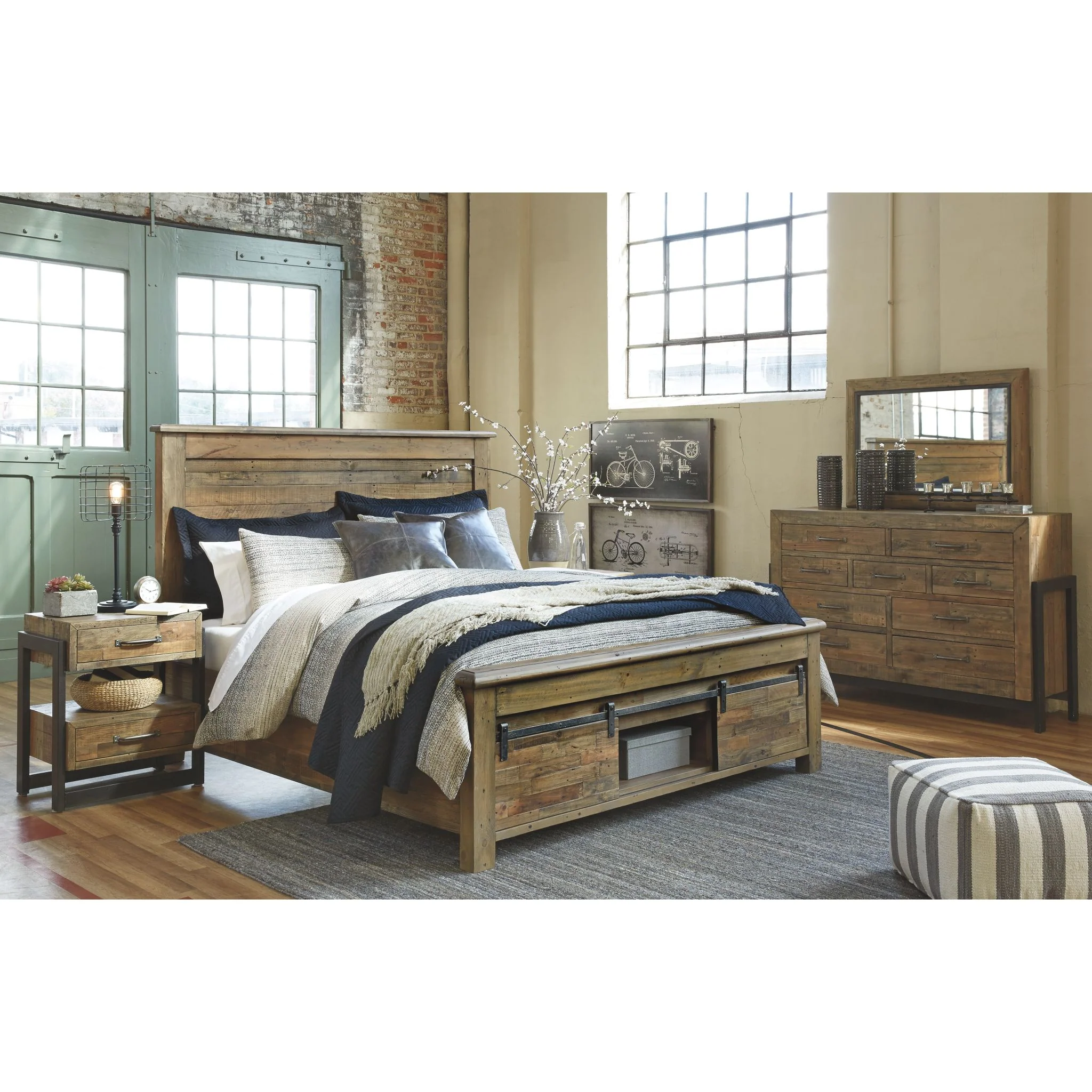 Sommerford 3 Piece Bed with Storage - Image 5
