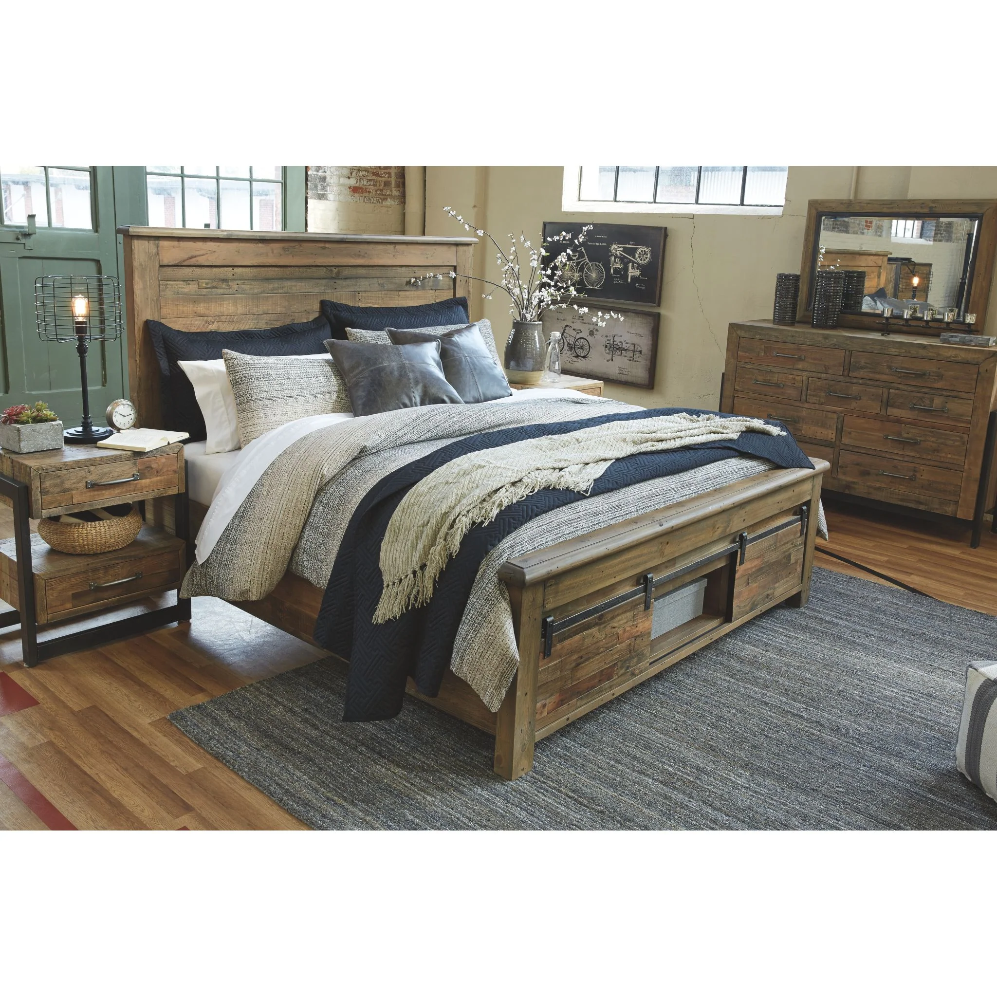 Sommerford 3 Piece Bed with Storage - Image 6