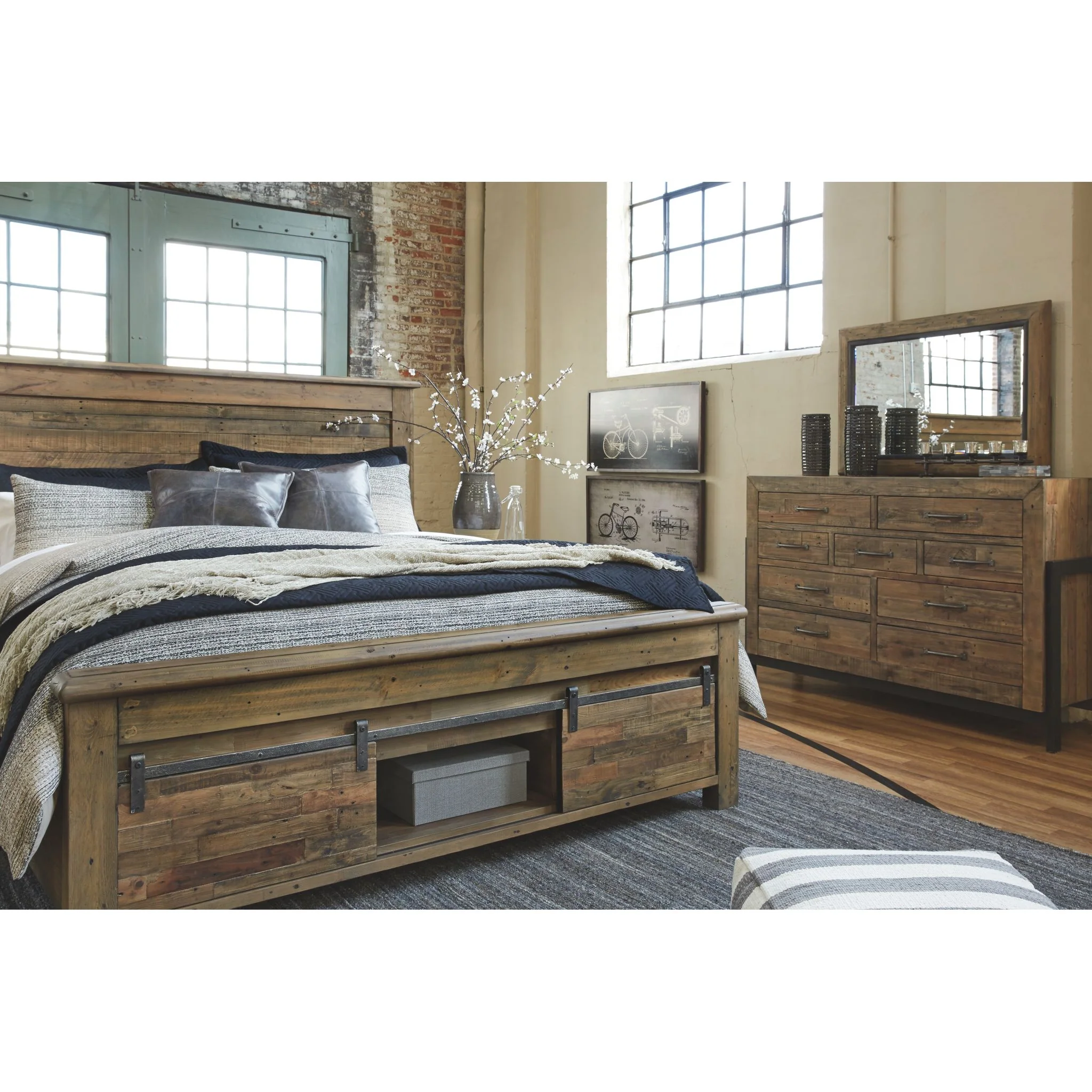 Sommerford 3 Piece Bed with Storage - Image 8