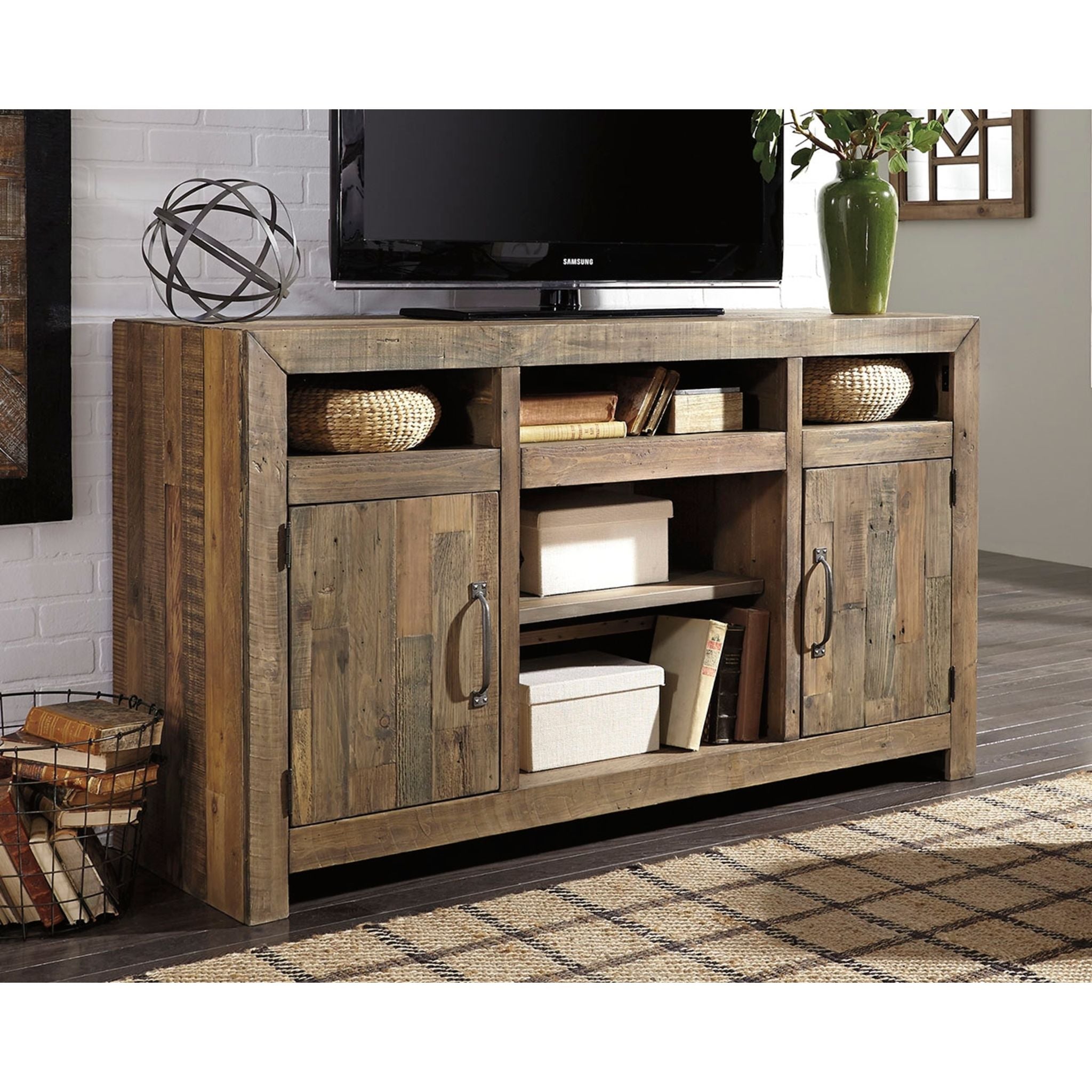 Sommerford TV Stand - Brown - Image 2