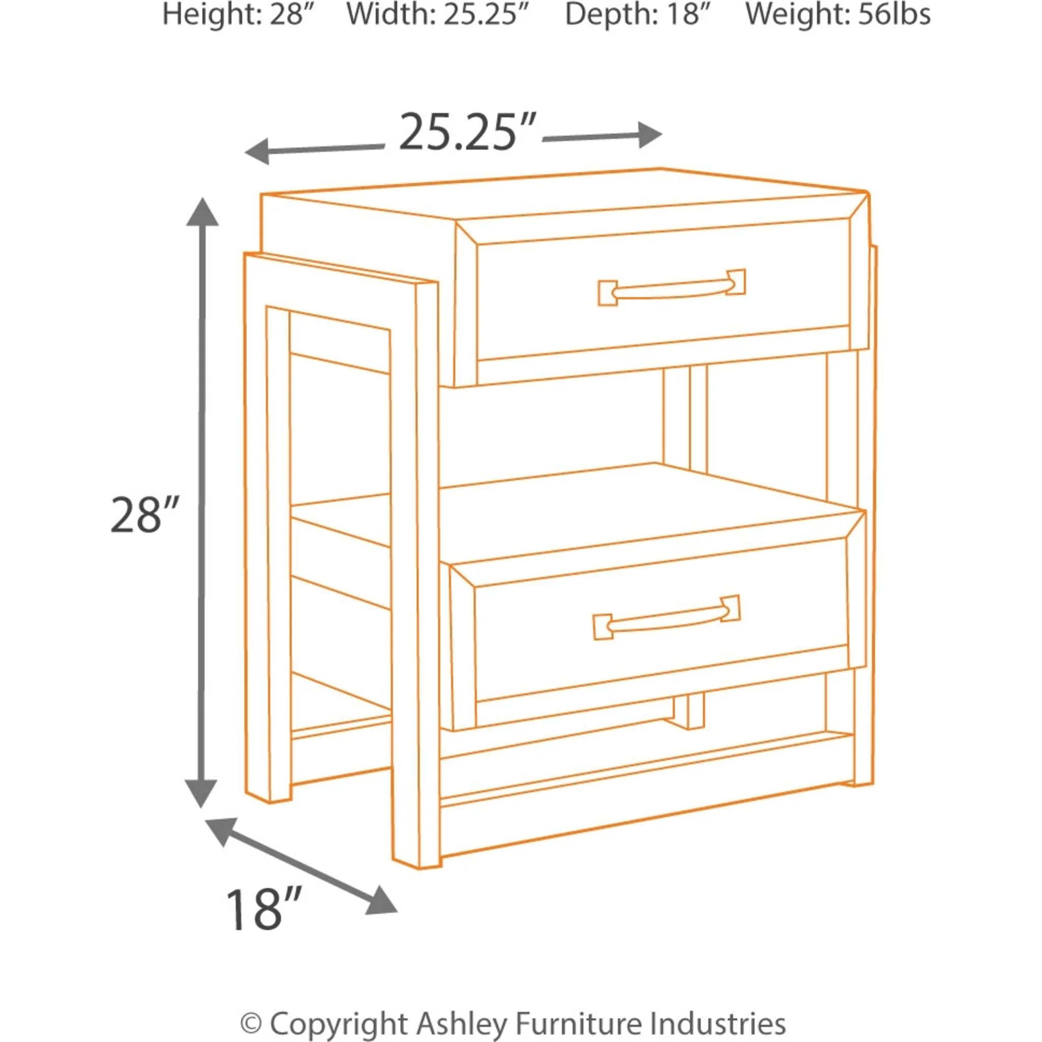 Sommerford Nightstand - Brown - Image 4