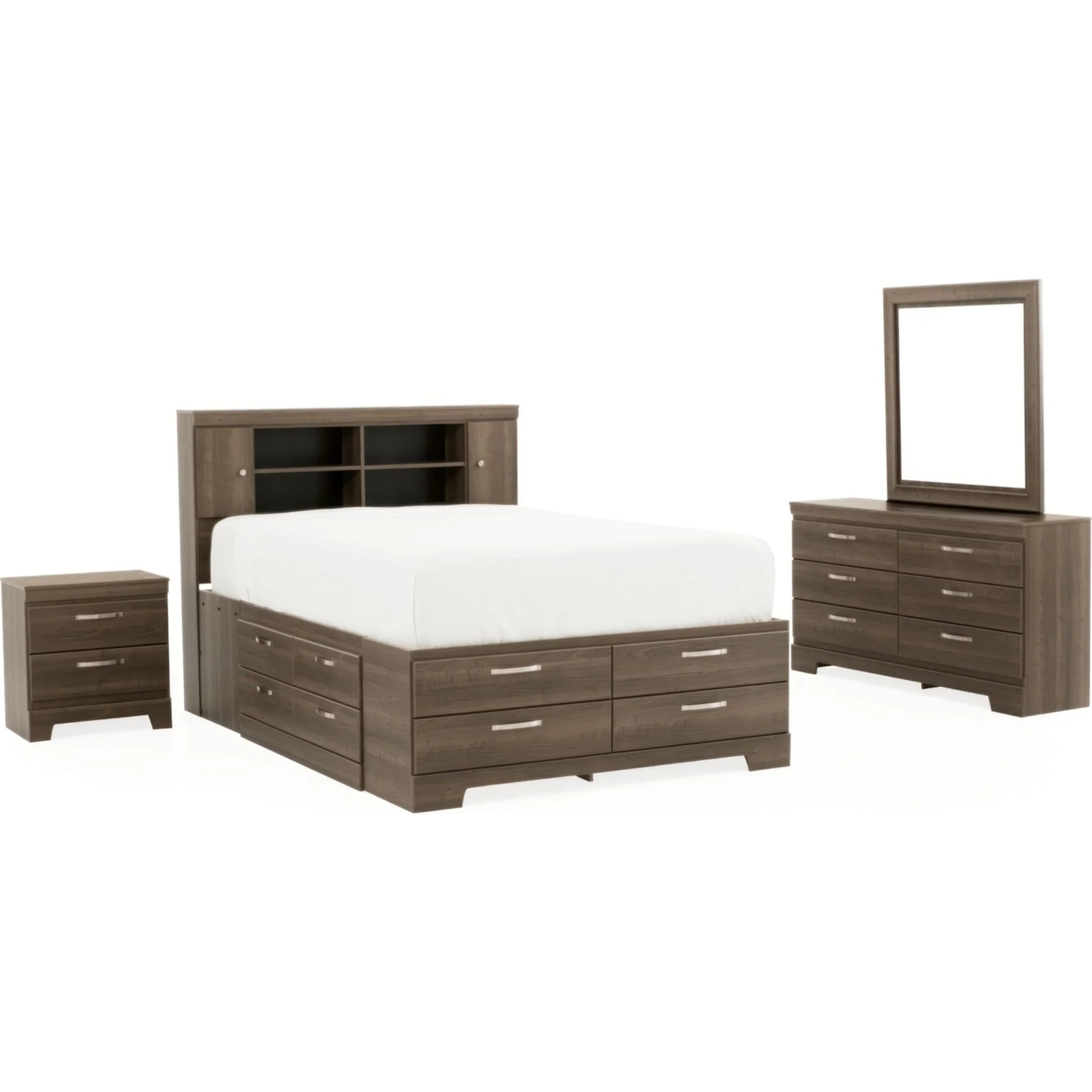 Sonoma 6 Piece Queen Storage Bedroom - Chablis Pear