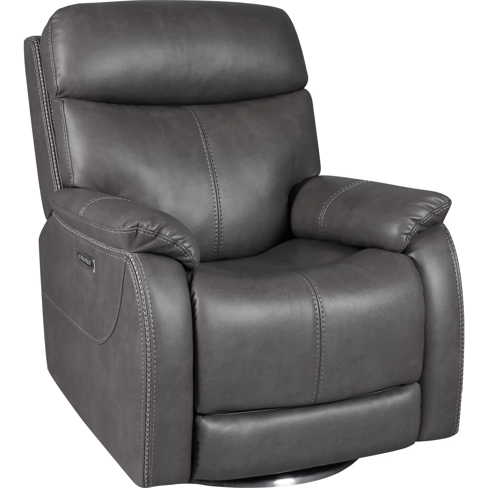 Sorrento Power Swivel Chair - Capriccio Gunmetal