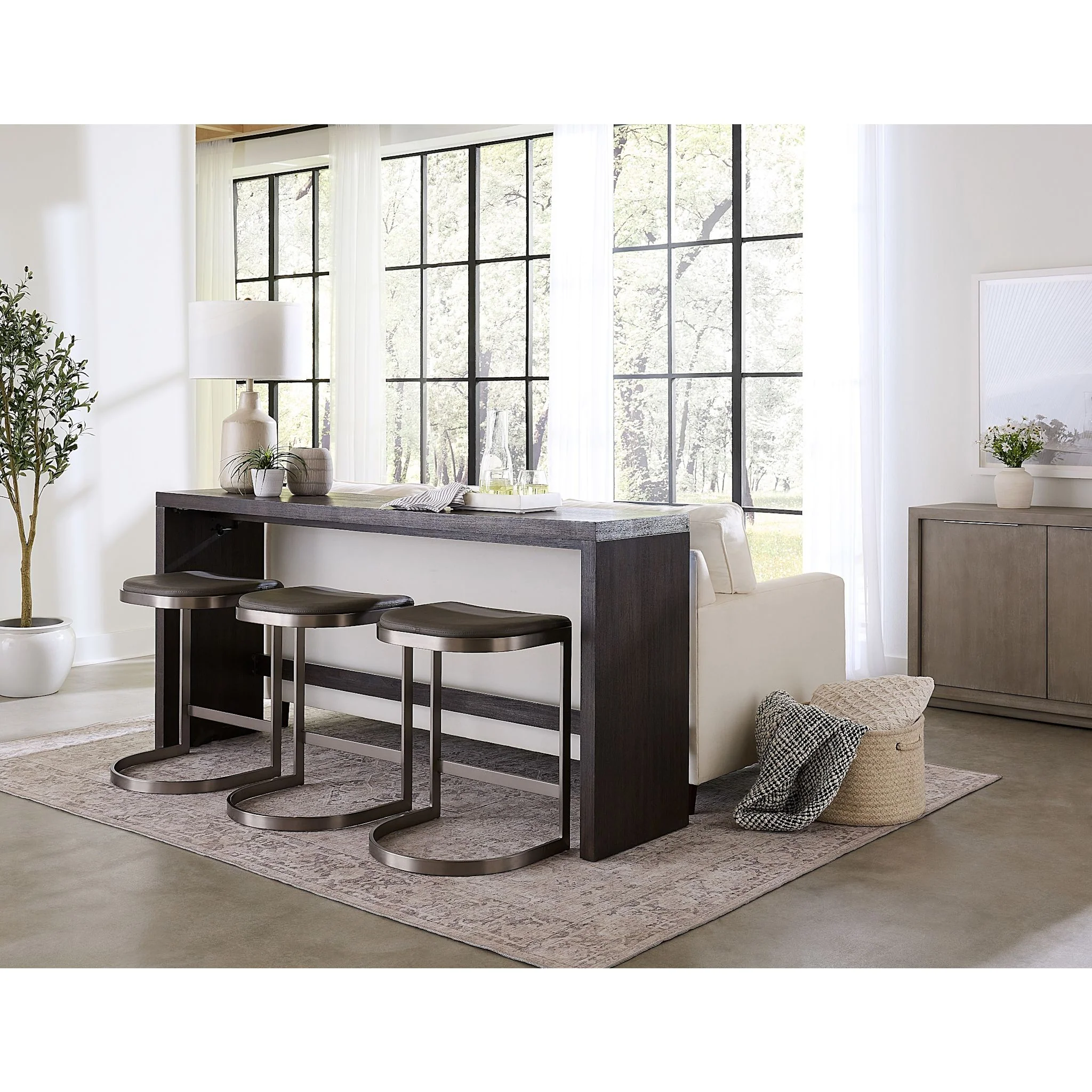 Stafford Counter Height Stool - Mocha - (AZU570) - Image 3