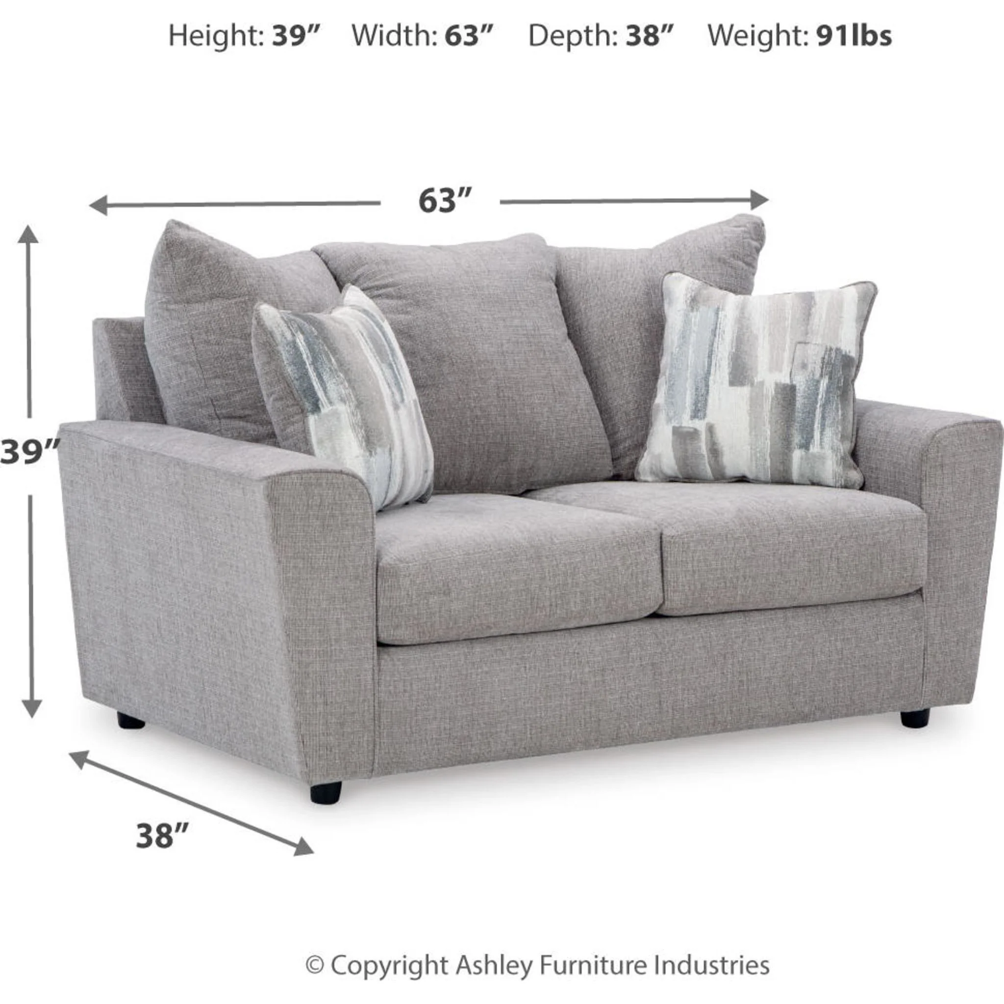 Stairatt Loveseat - Anchor - Image 18