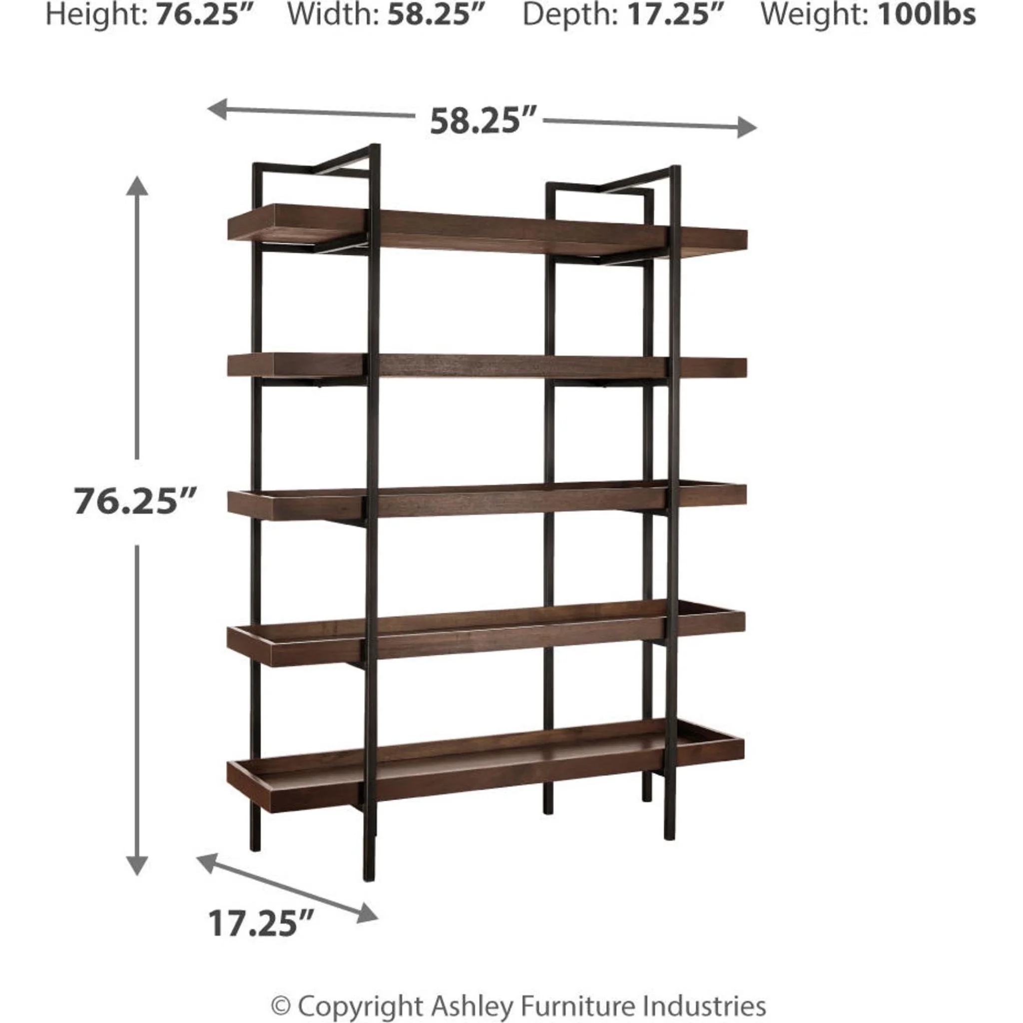 Starmore Bookcase - Brown - Image 13