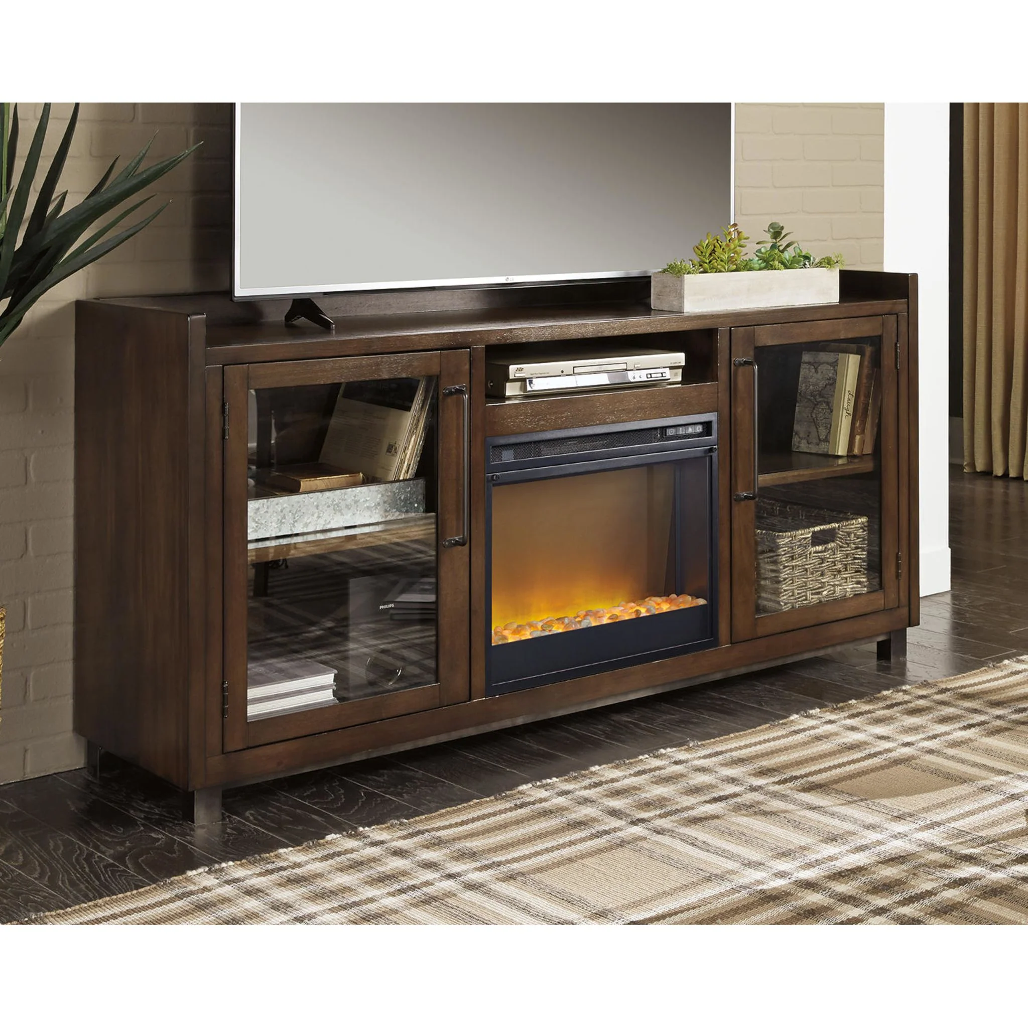 Starmore TV Stand with Fireplace - Brown - Image 18