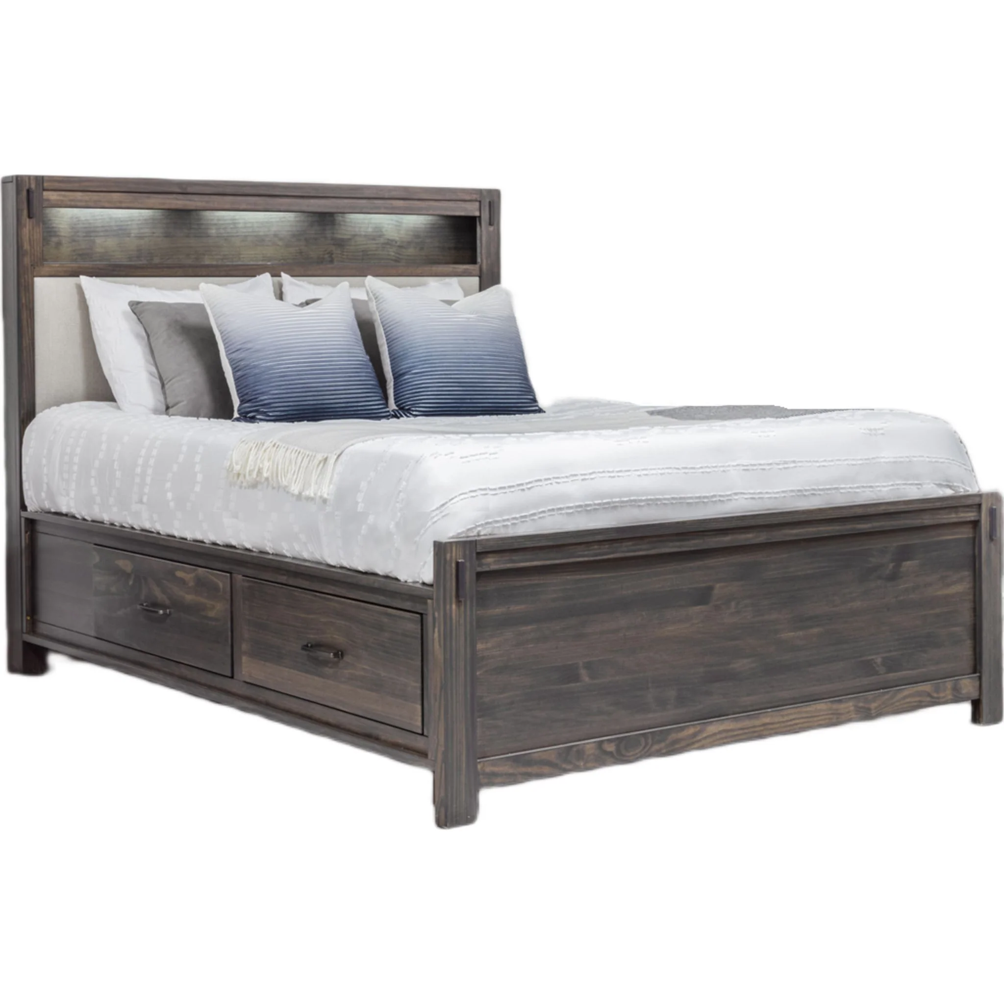 Stella 6 Piece Storage Bedroom - Charcoal - Image 3