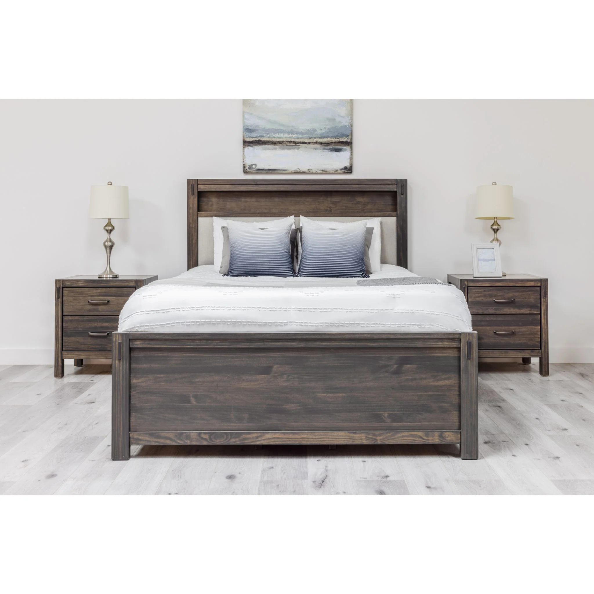 Stella Panel Bed - Charcoal/Pace Platinum - Image 4