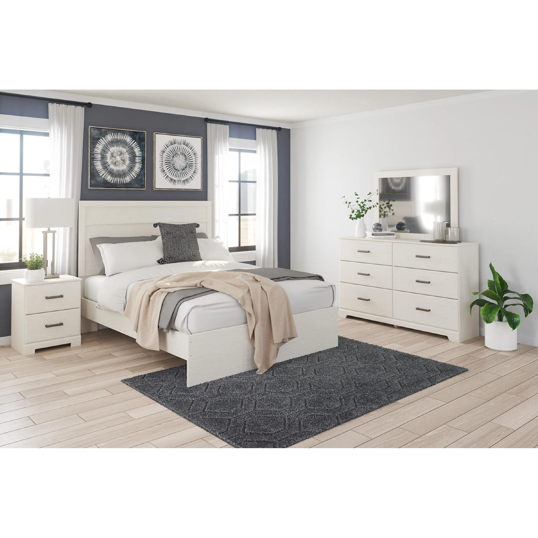 Stelsie Dresser and Mirror - White - Image 13