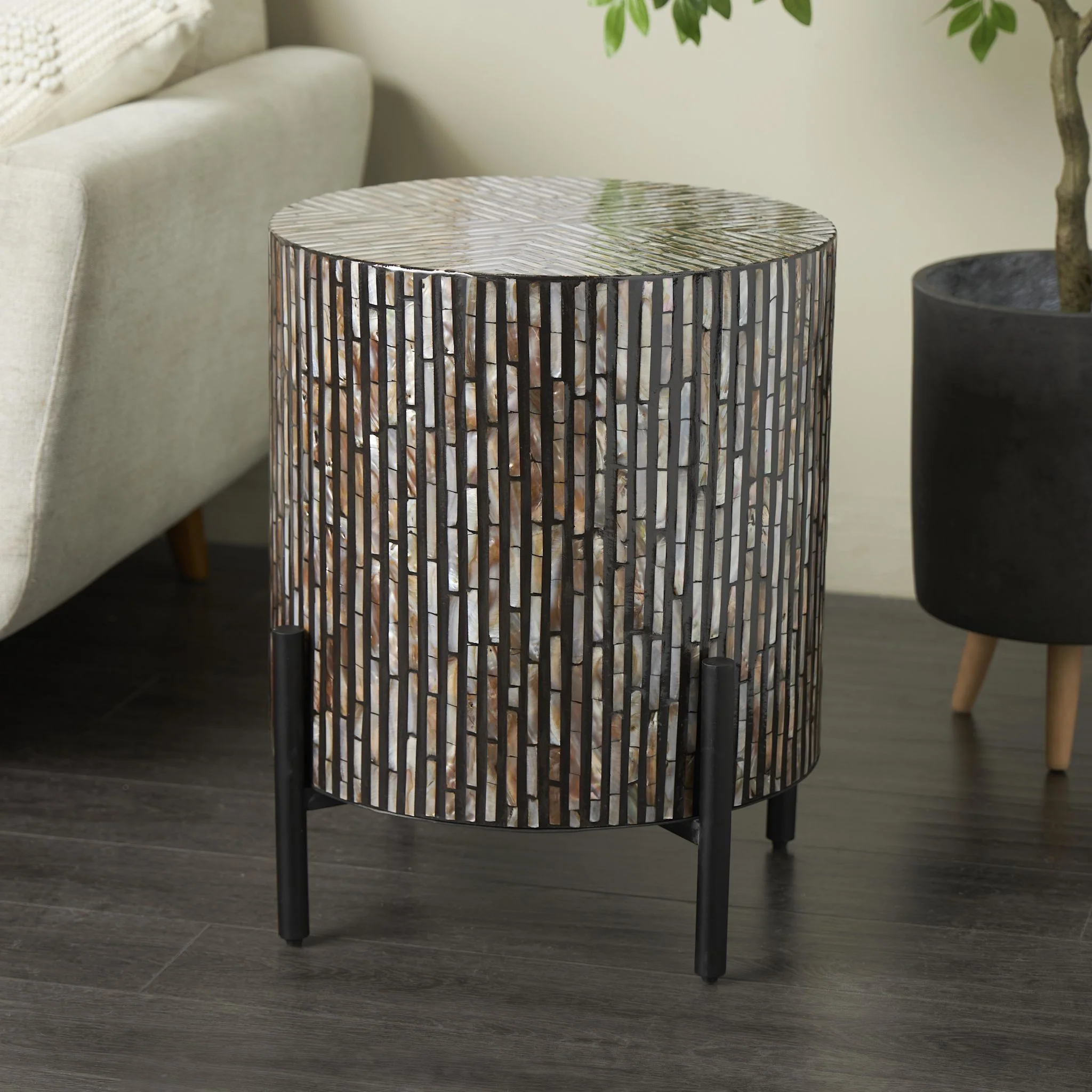 Stephanie End Table - Gray - Image 2