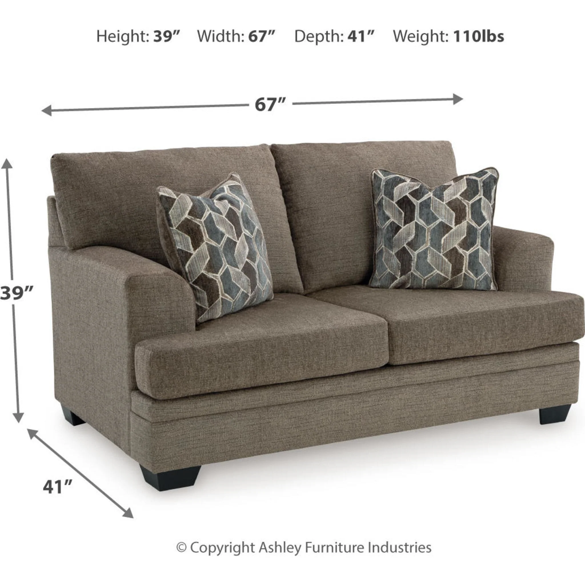 Stonemeade Loveseat - Image 12