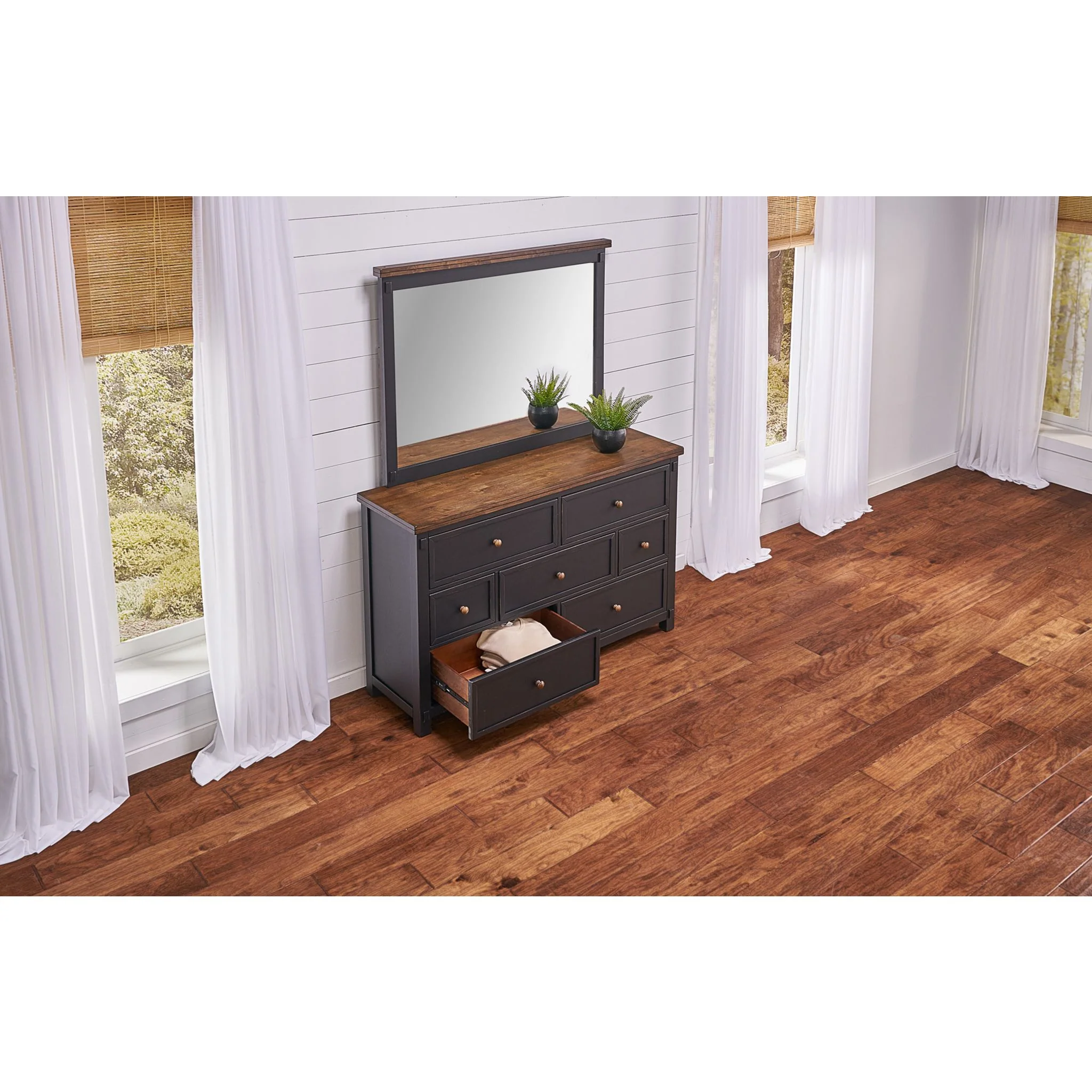 Stormy Ridge Dresser and Mirror - Chicory/Slate Black - Image 7
