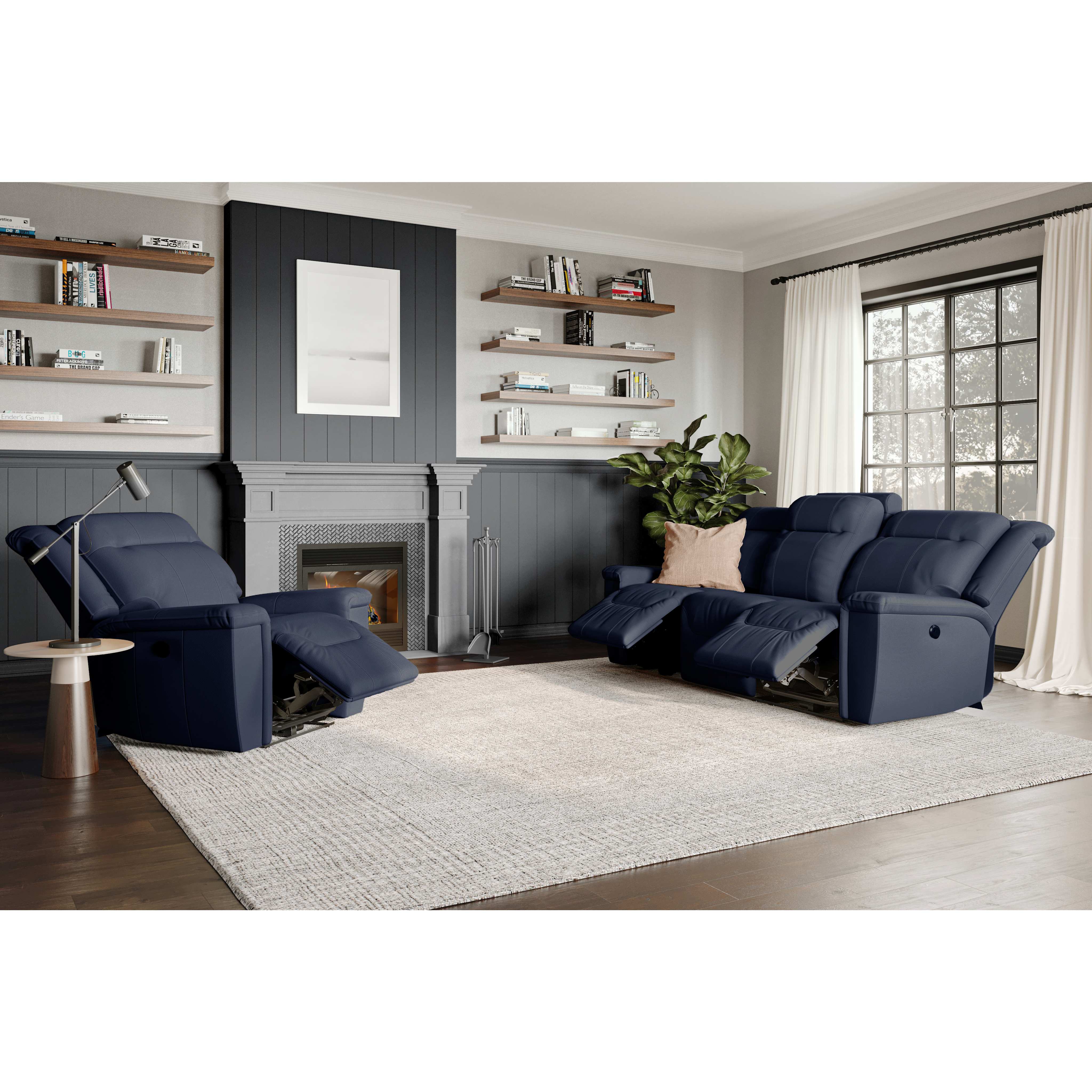 Strata Power Reclining Sofa - Evoque Atlantic - Image 2