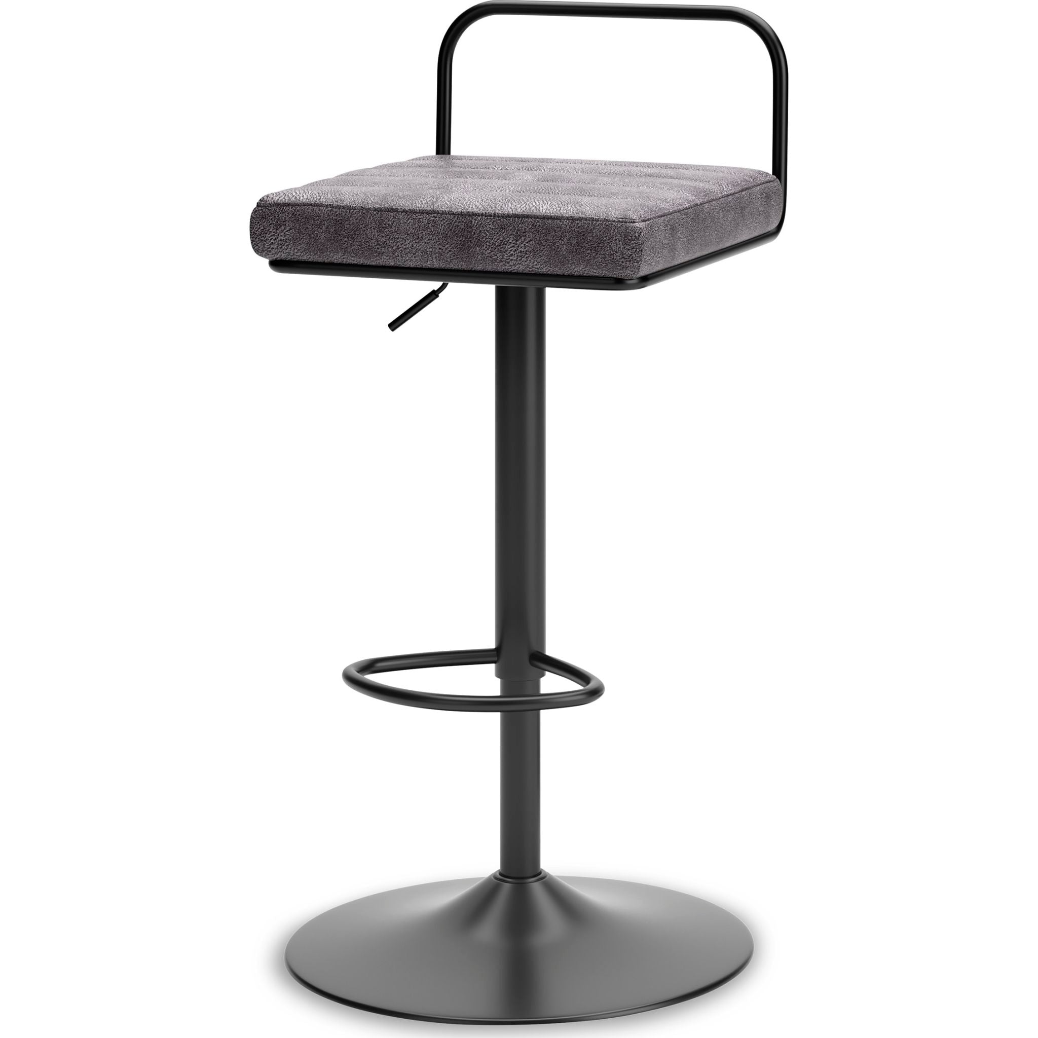 Strumford Adjustable Height Stool - Gray/Black - (D119-230) - Image 2