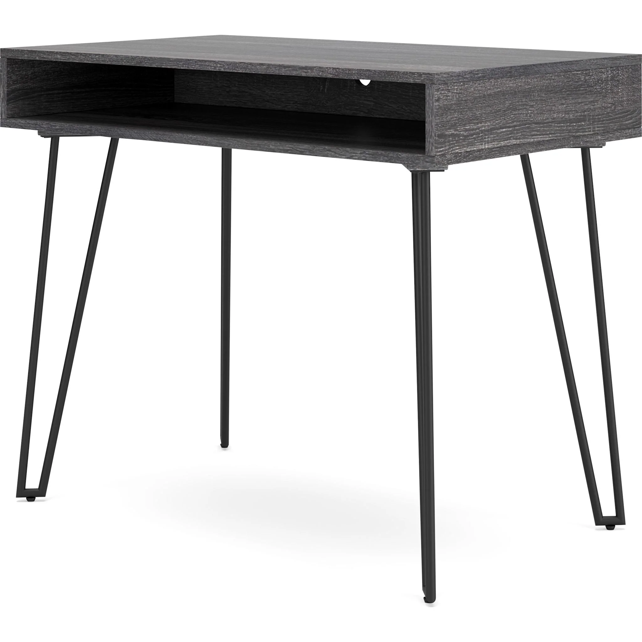 Strumford Desk - Charcoal/Black - Image 4